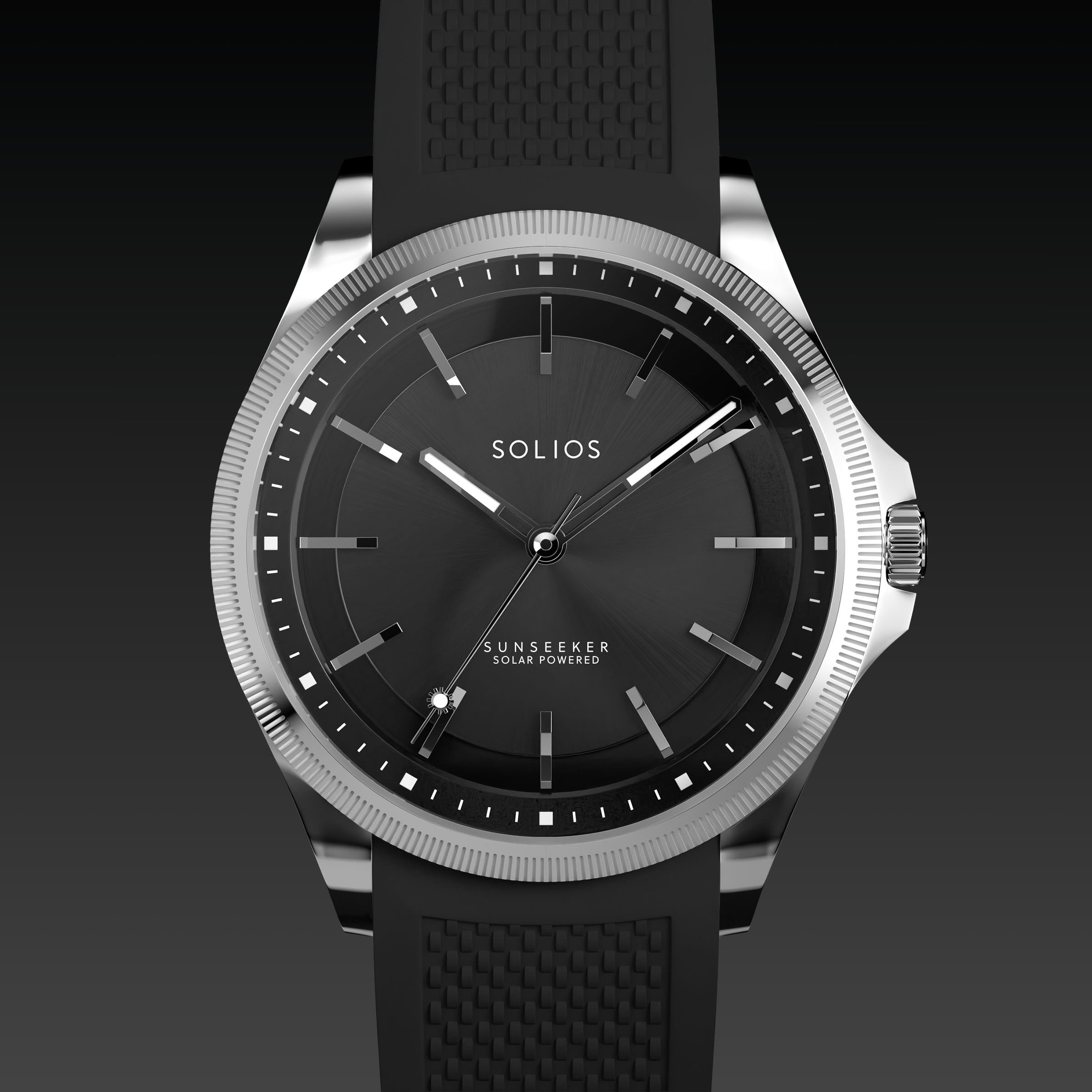 La Sunseeker | Cadran Noir - Boîtier Argent - 40mm