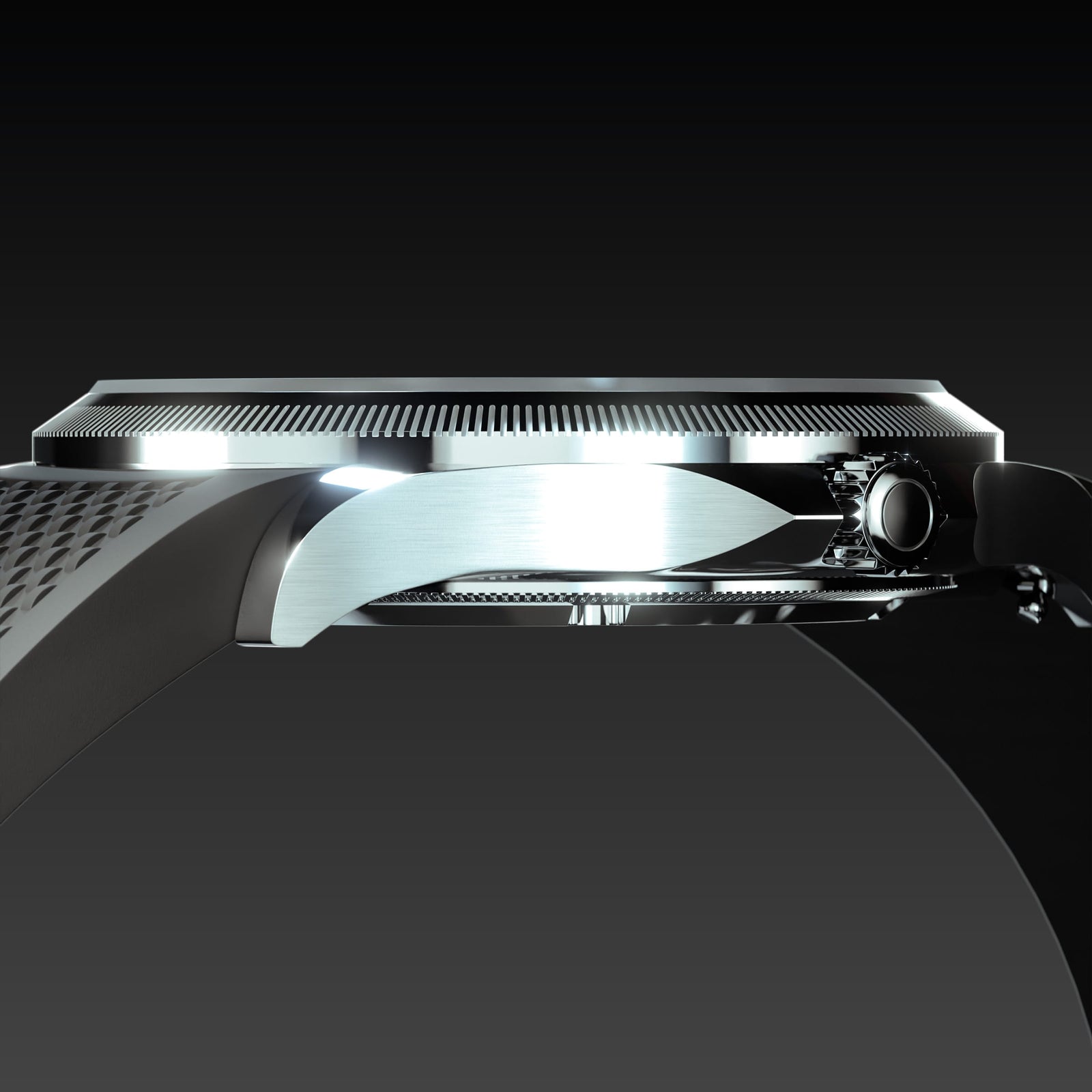 The Sunseeker | Black Dial - Silver Case - 40mm