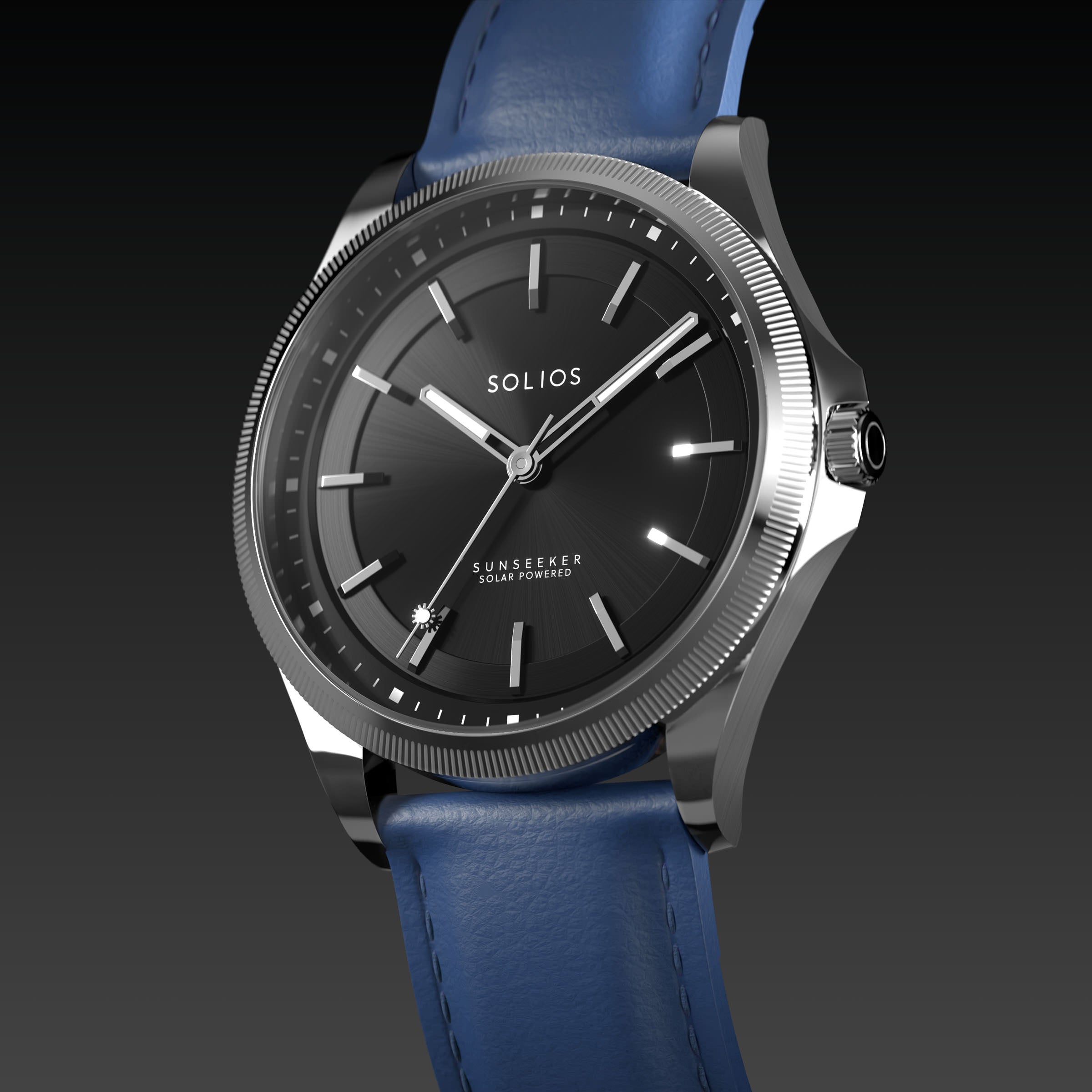 La Sunseeker | Cadran Noir - Boîtier Argent - 40mm