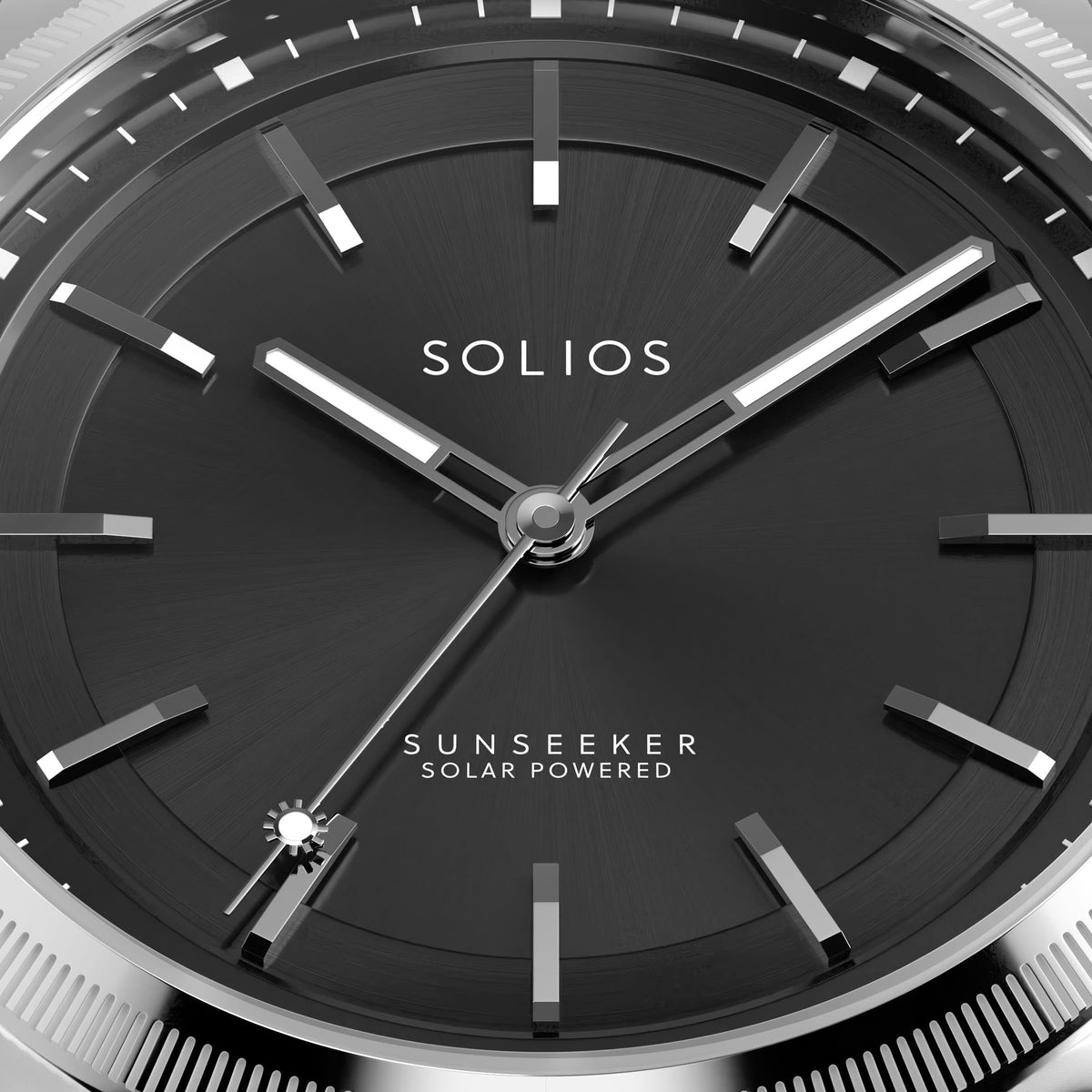 La Sunseeker | Cadran Noir - Boîtier Argent - 40mm