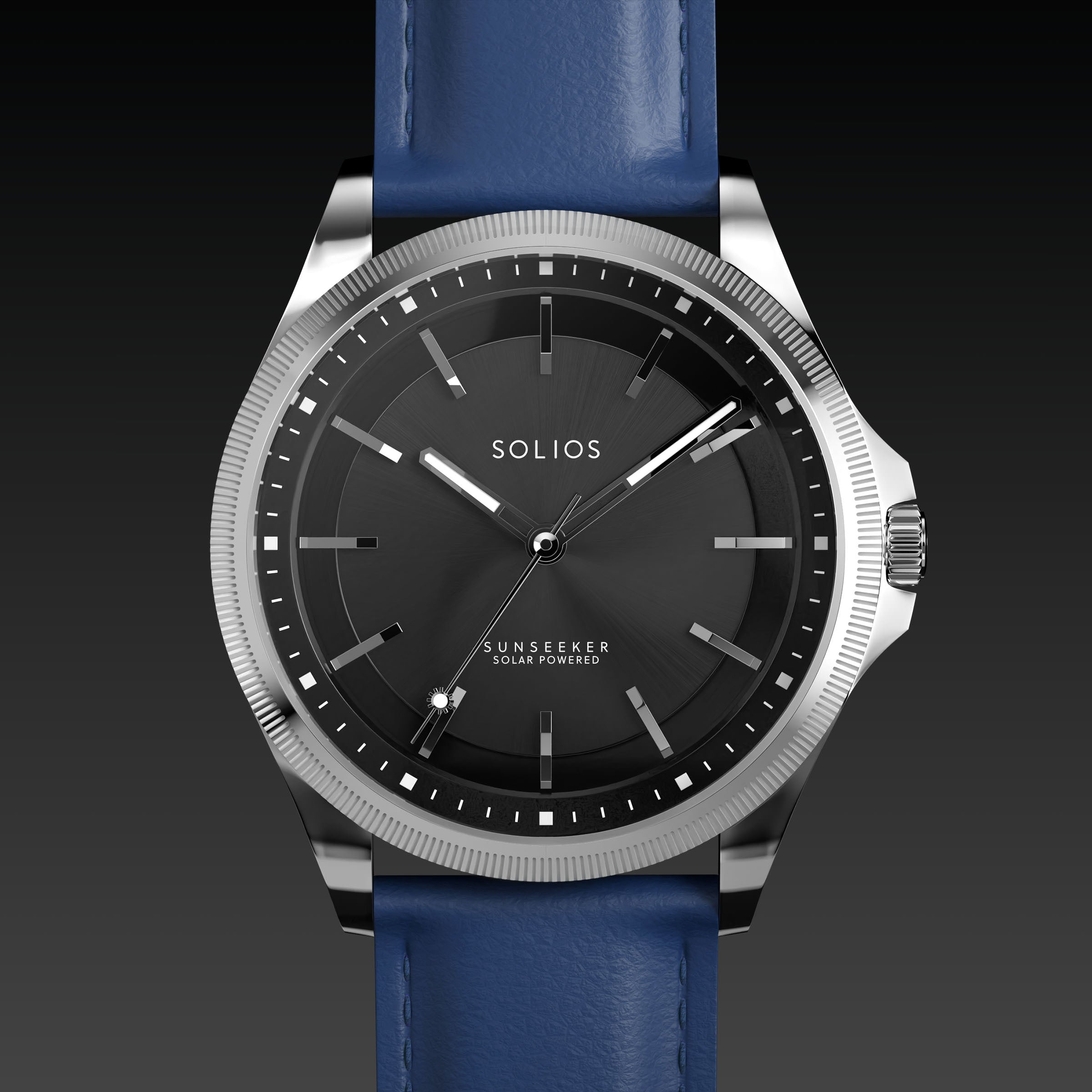 La Sunseeker | Cadran Noir - Boîtier Argent - 40mm