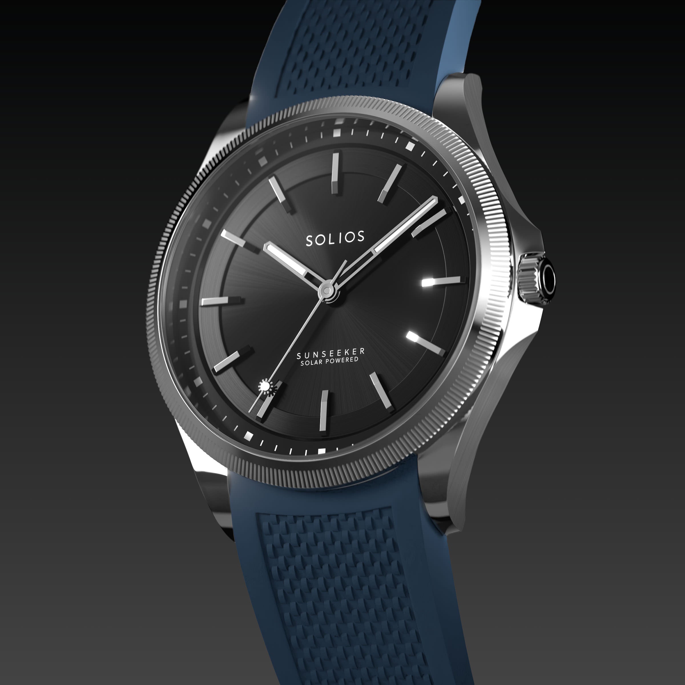 La Sunseeker | Cadran Noir - Boîtier Argent - 40mm