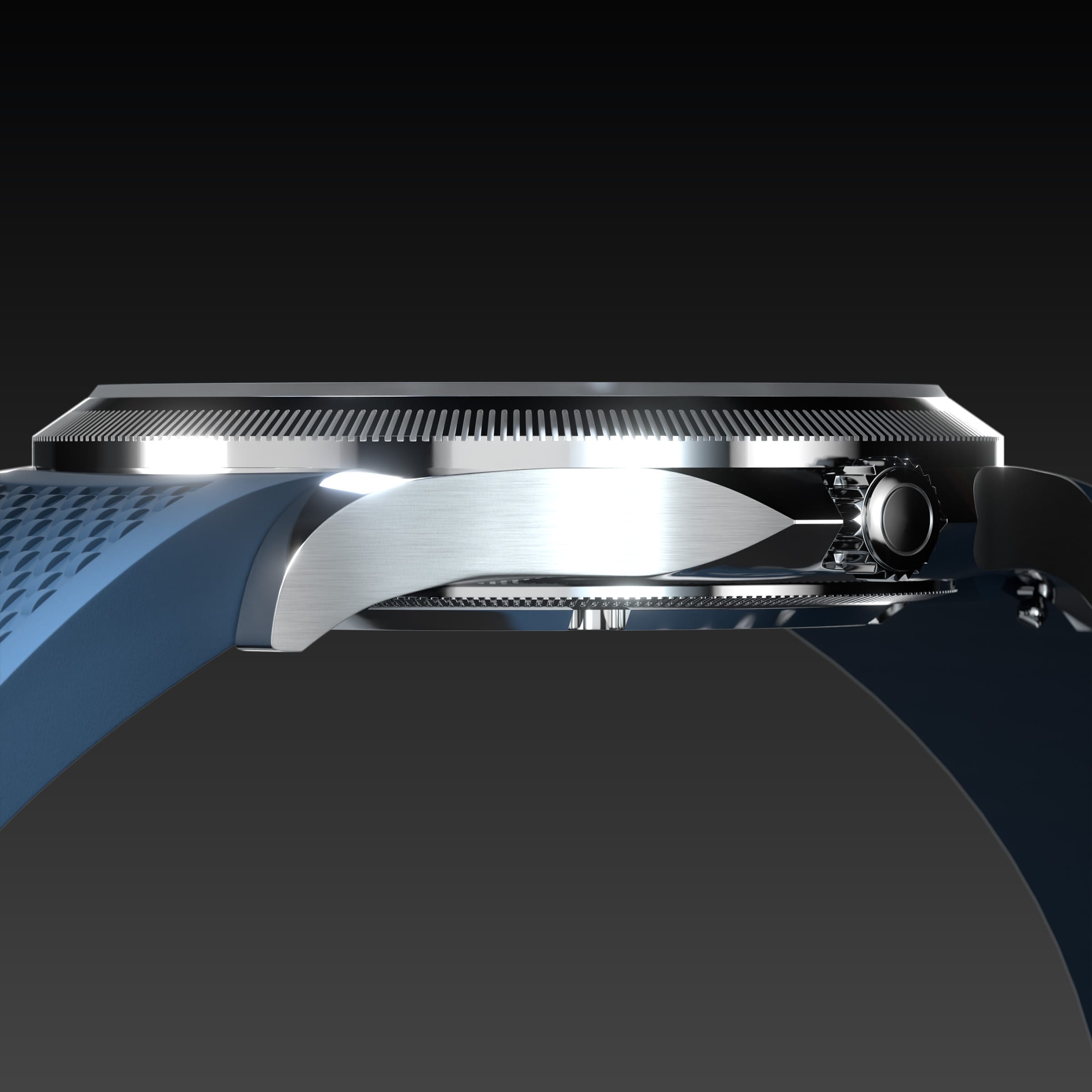 The Sunseeker | Black Dial - Silver Case - 40mm