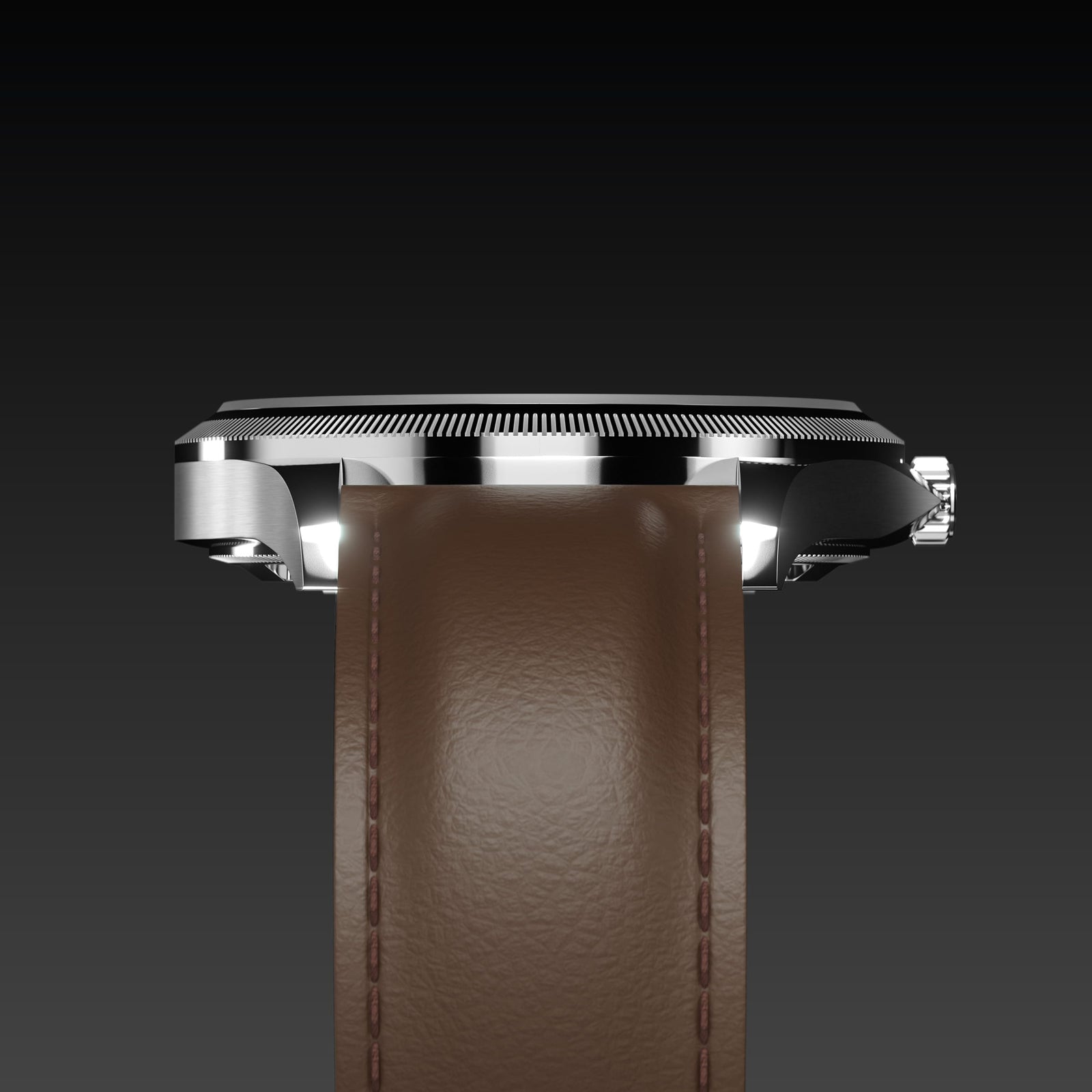 The Sunseeker | Black Dial - Silver Case - 40mm