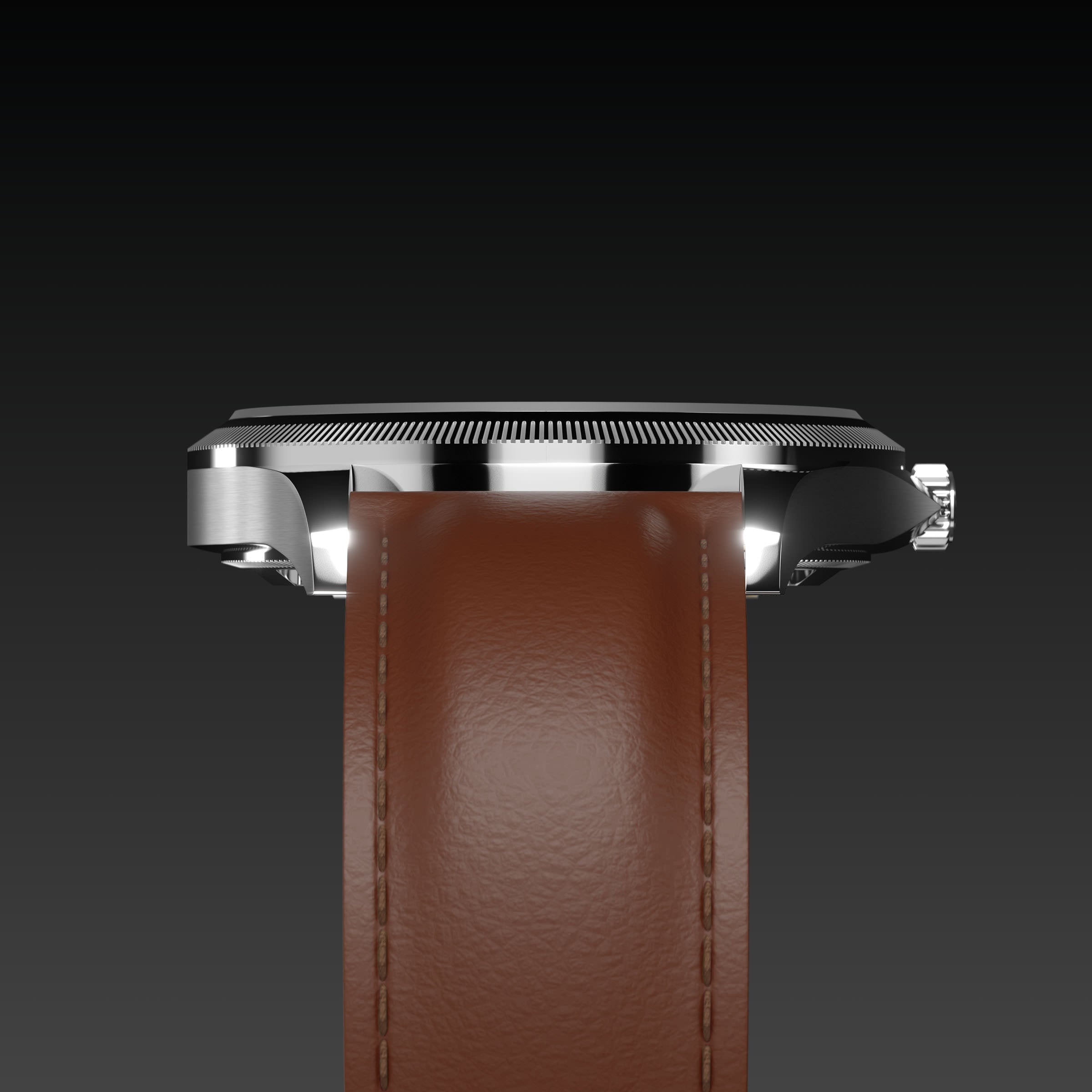 La Sunseeker | Cadran Noir - Boîtier Argent - 40mm