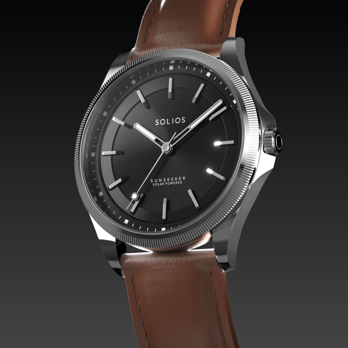 La Sunseeker | Cadran Noir - Boîtier Argent - 40mm