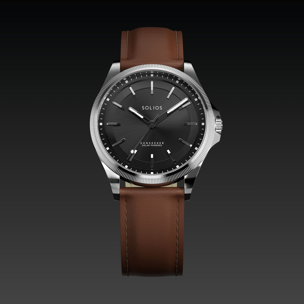 La Sunseeker | Cadran Noir - Boîtier Argent - 40mm