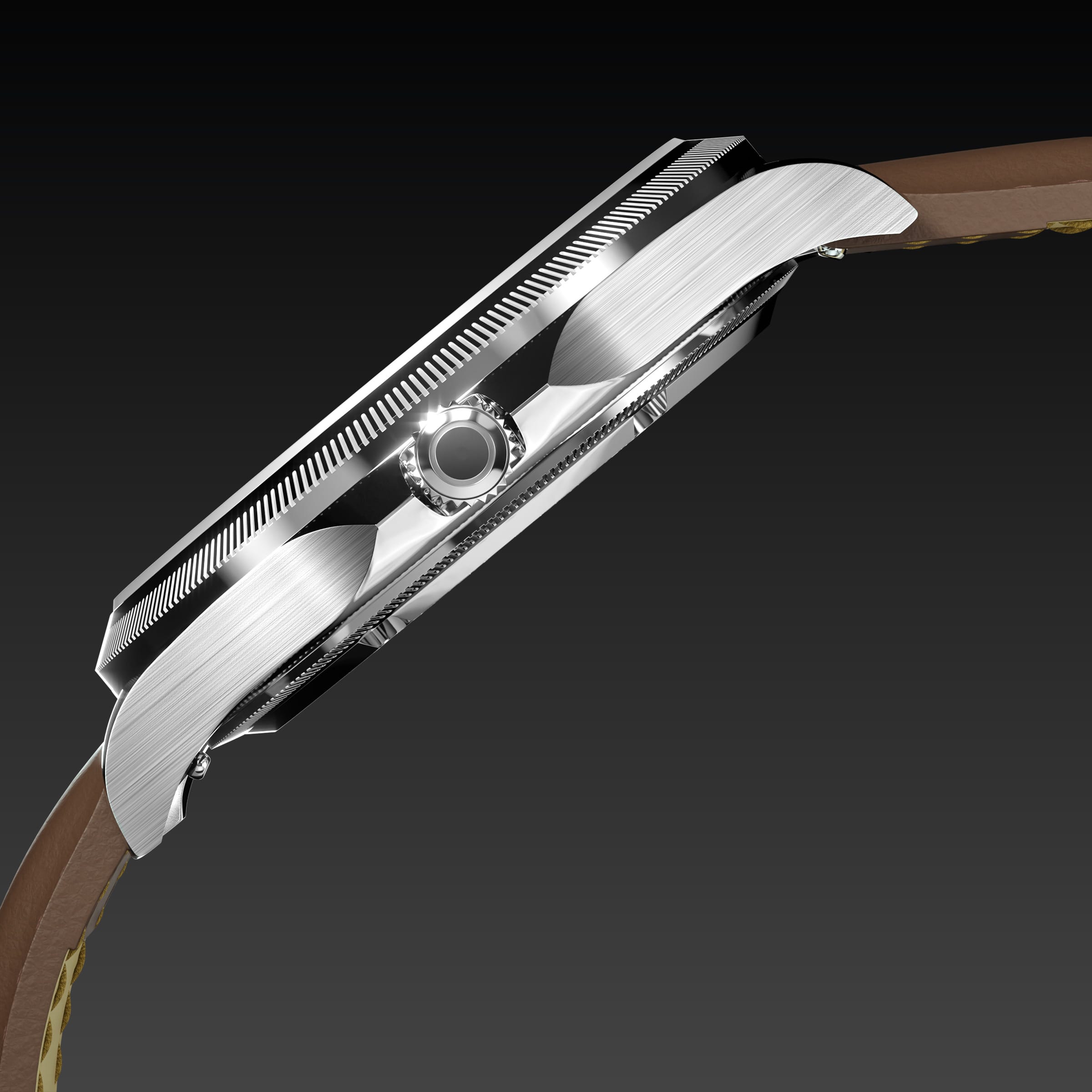 The Sunseeker | Black Dial - Silver Case - 40mm