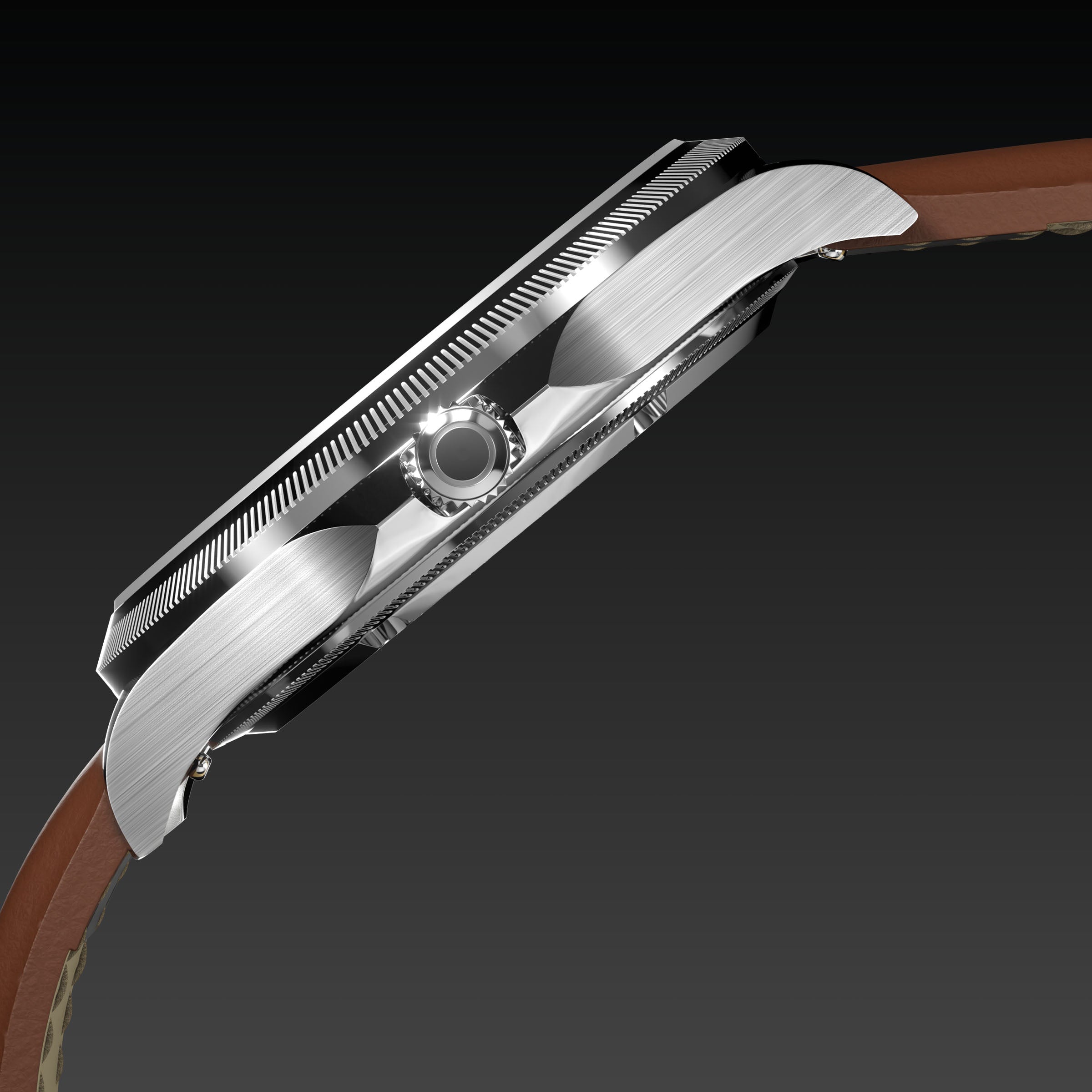 La Sunseeker | Cadran Noir - Boîtier Argent - 40mm