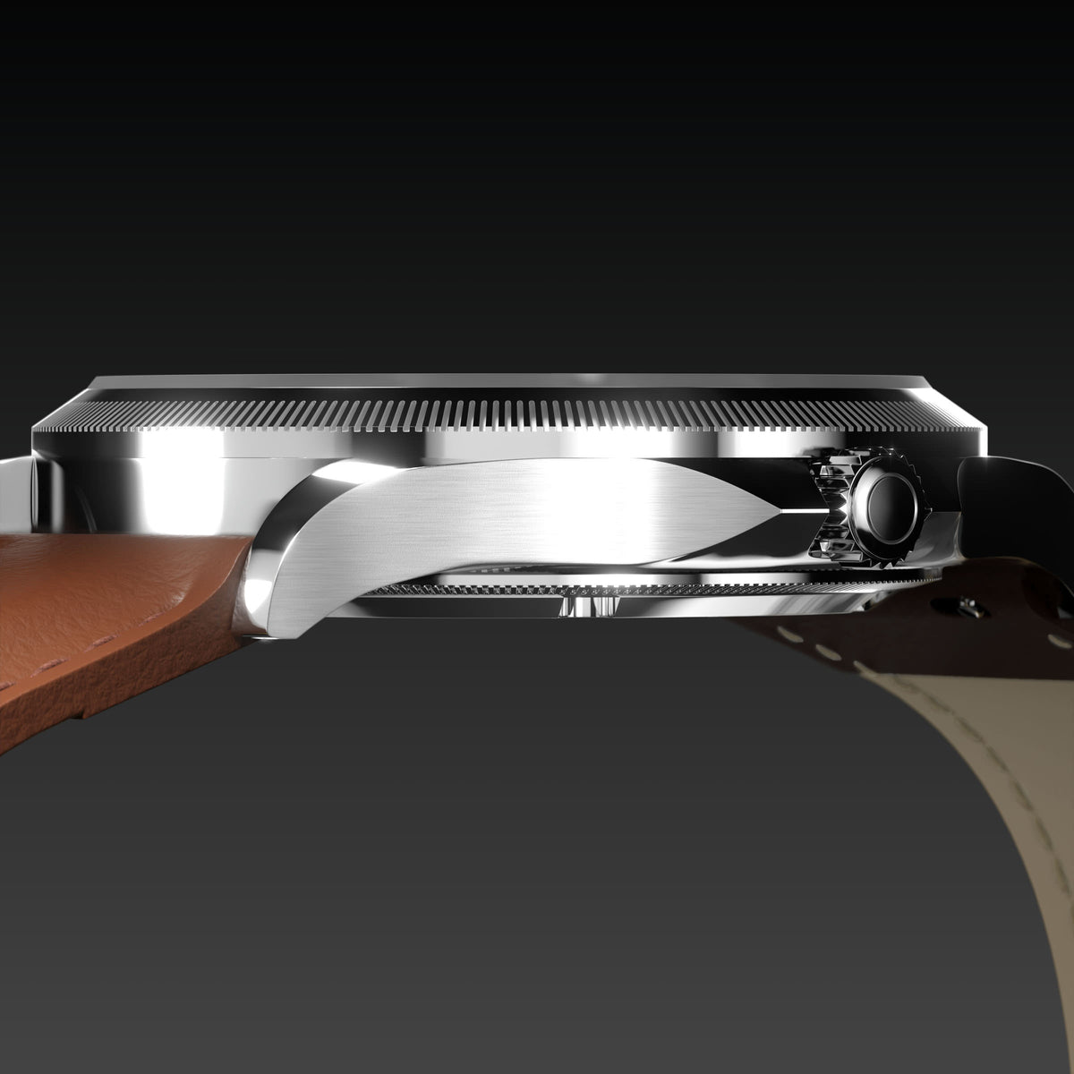 La Sunseeker | Cadran Noir - Boîtier Argent - 40mm