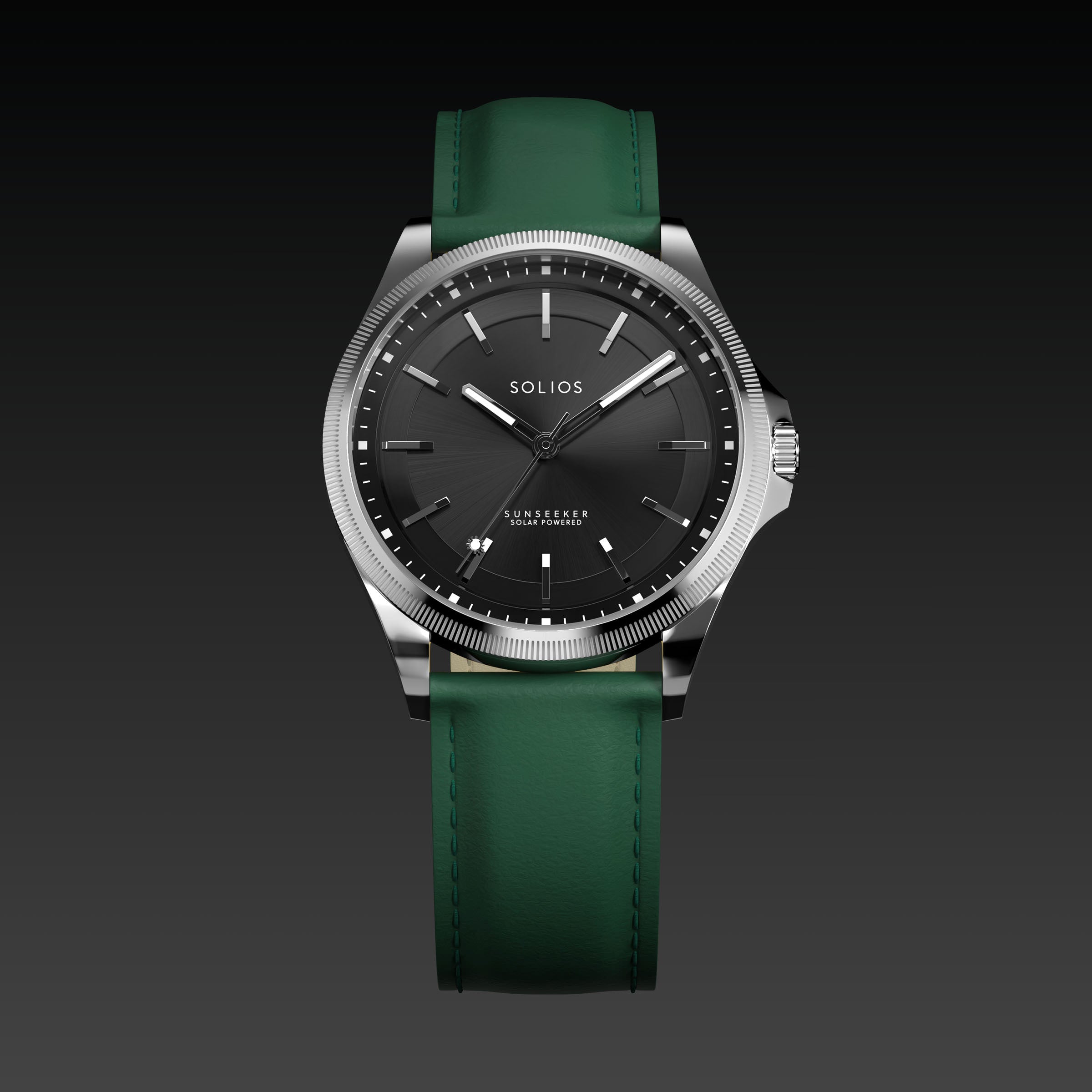 La Sunseeker | Cadran Noir - Boîtier Argent - 40mm