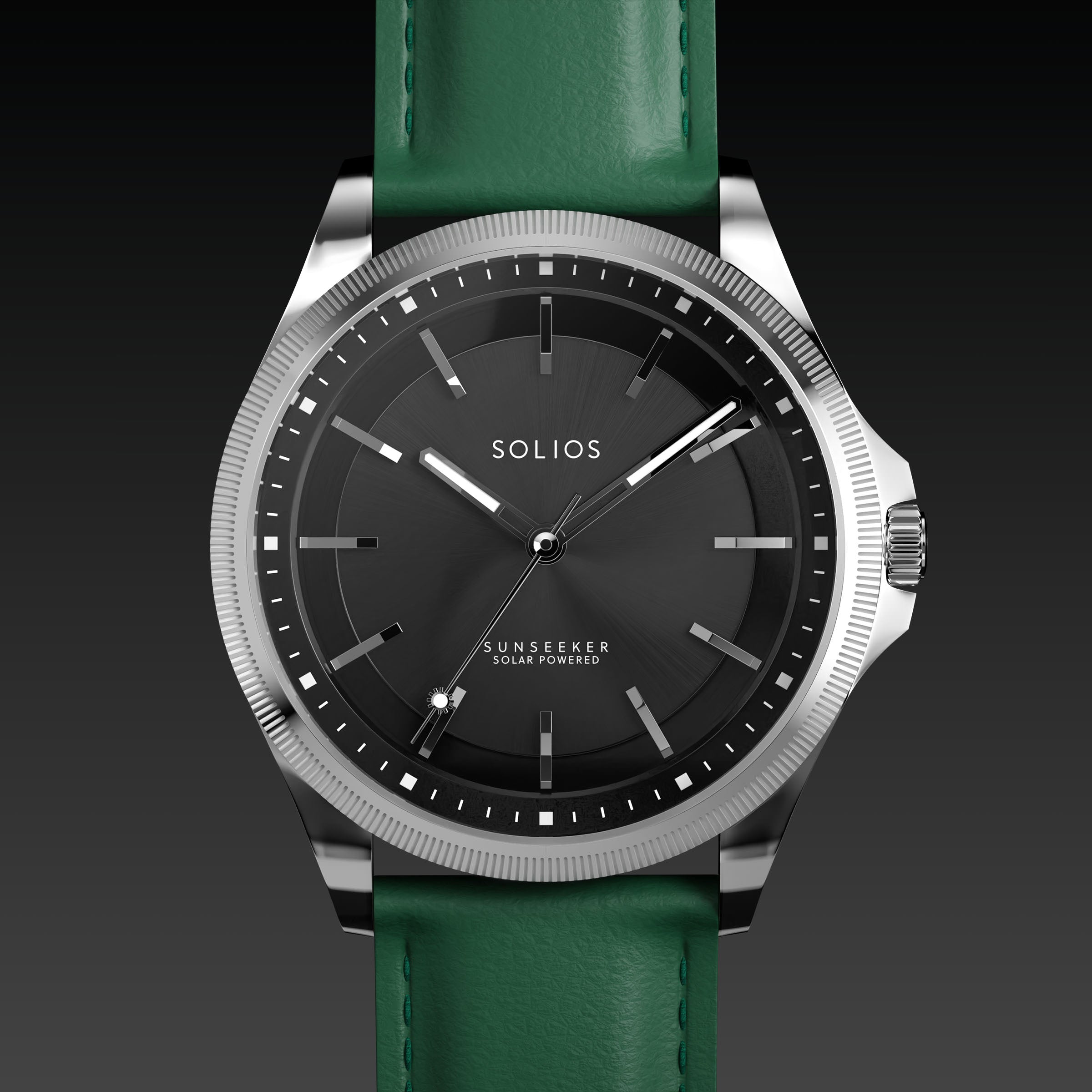 La Sunseeker | Cadran Noir - Boîtier Argent - 40mm