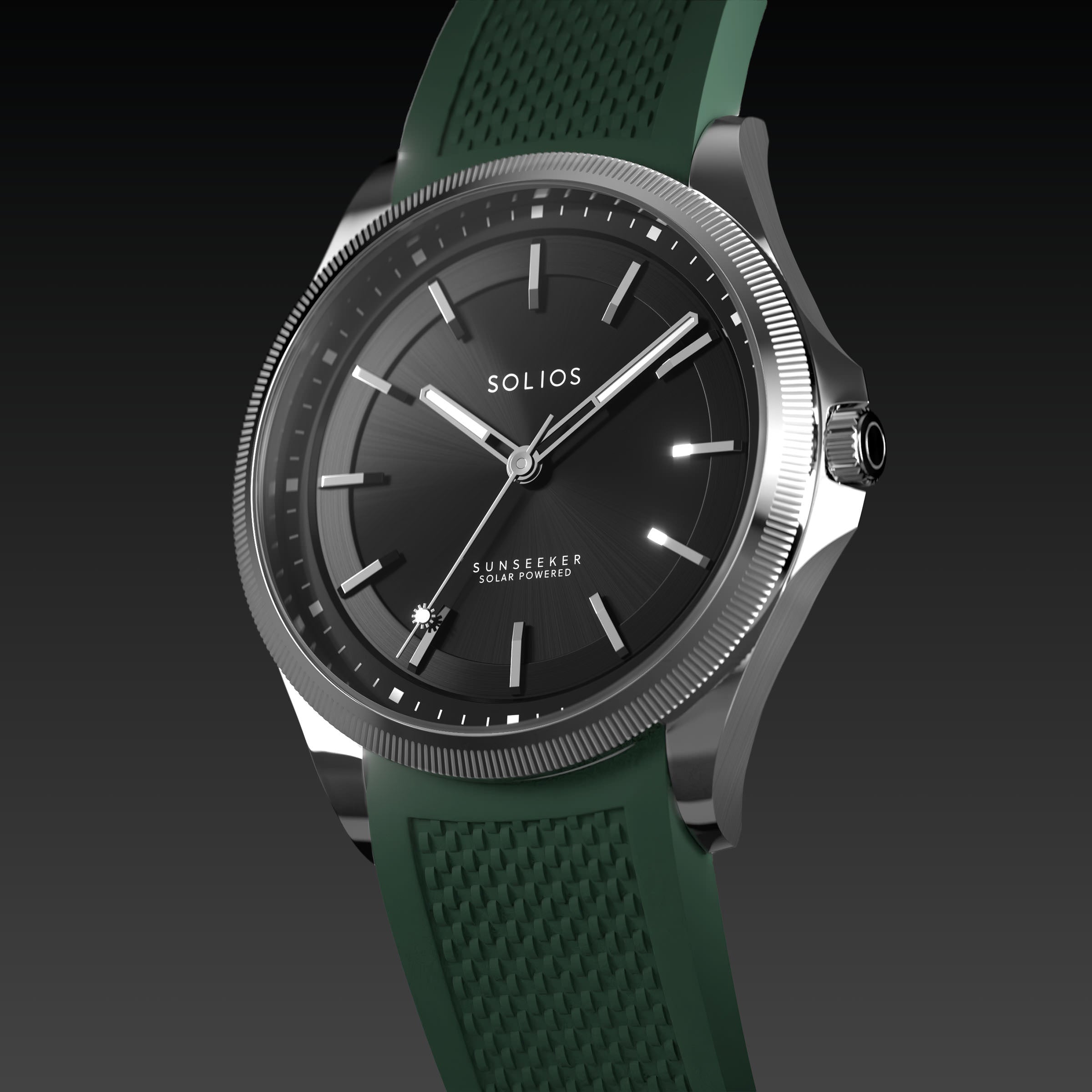 La Sunseeker | Cadran Noir - Boîtier Argent - 40mm