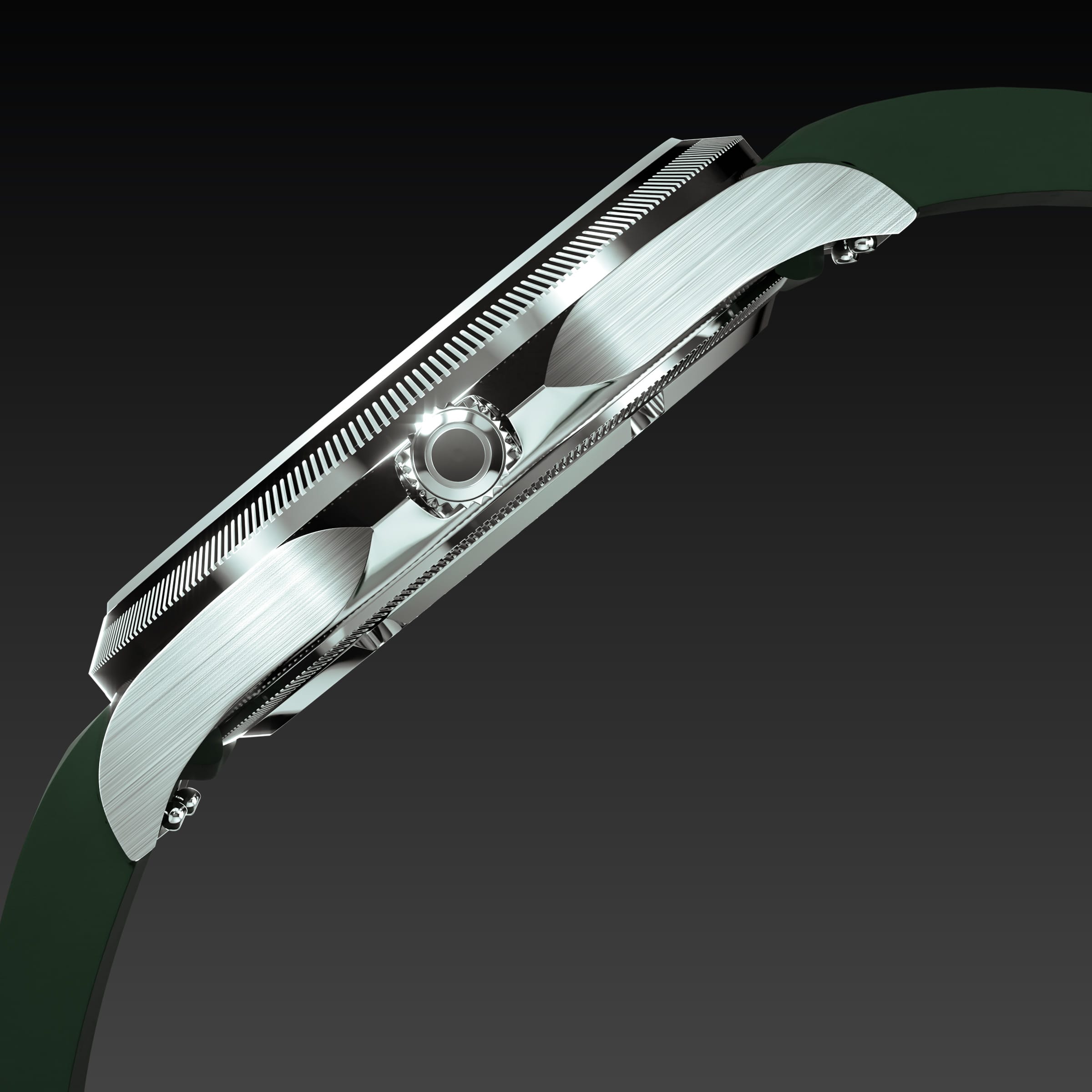 The Sunseeker | Black Dial - Silver Case - 40mm