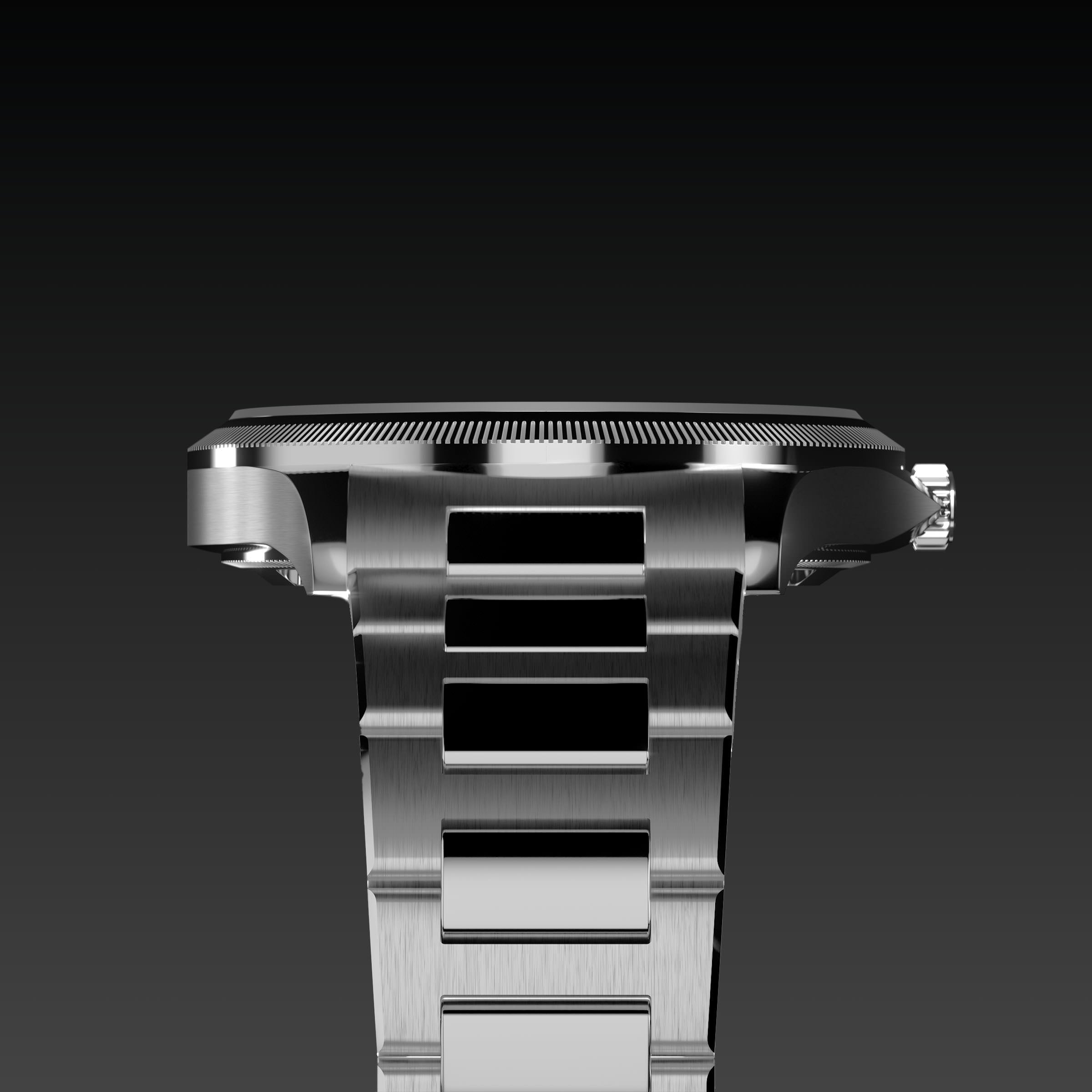 La Sunseeker | Cadran Noir - Boîtier Argent - 40mm