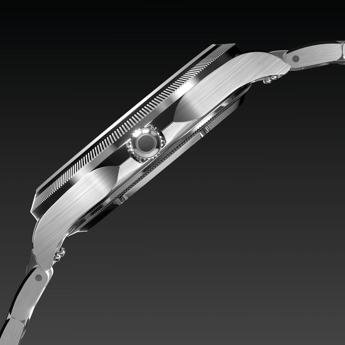 La Sunseeker | Cadran Noir - Boîtier Argent - 40mm