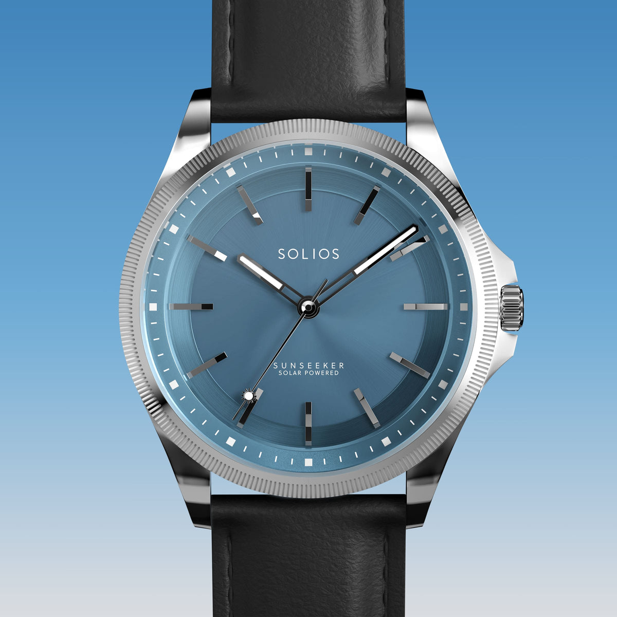 La Sunseeker | Cadran Bleu - Boîtier Argent - 40mm