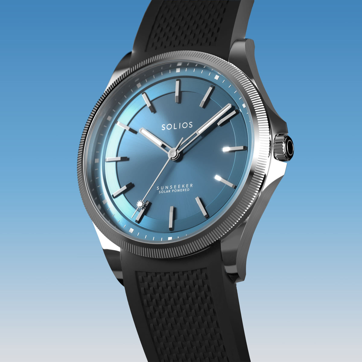 La Sunseeker | Cadran Bleu - Boîtier Argent - 40mm