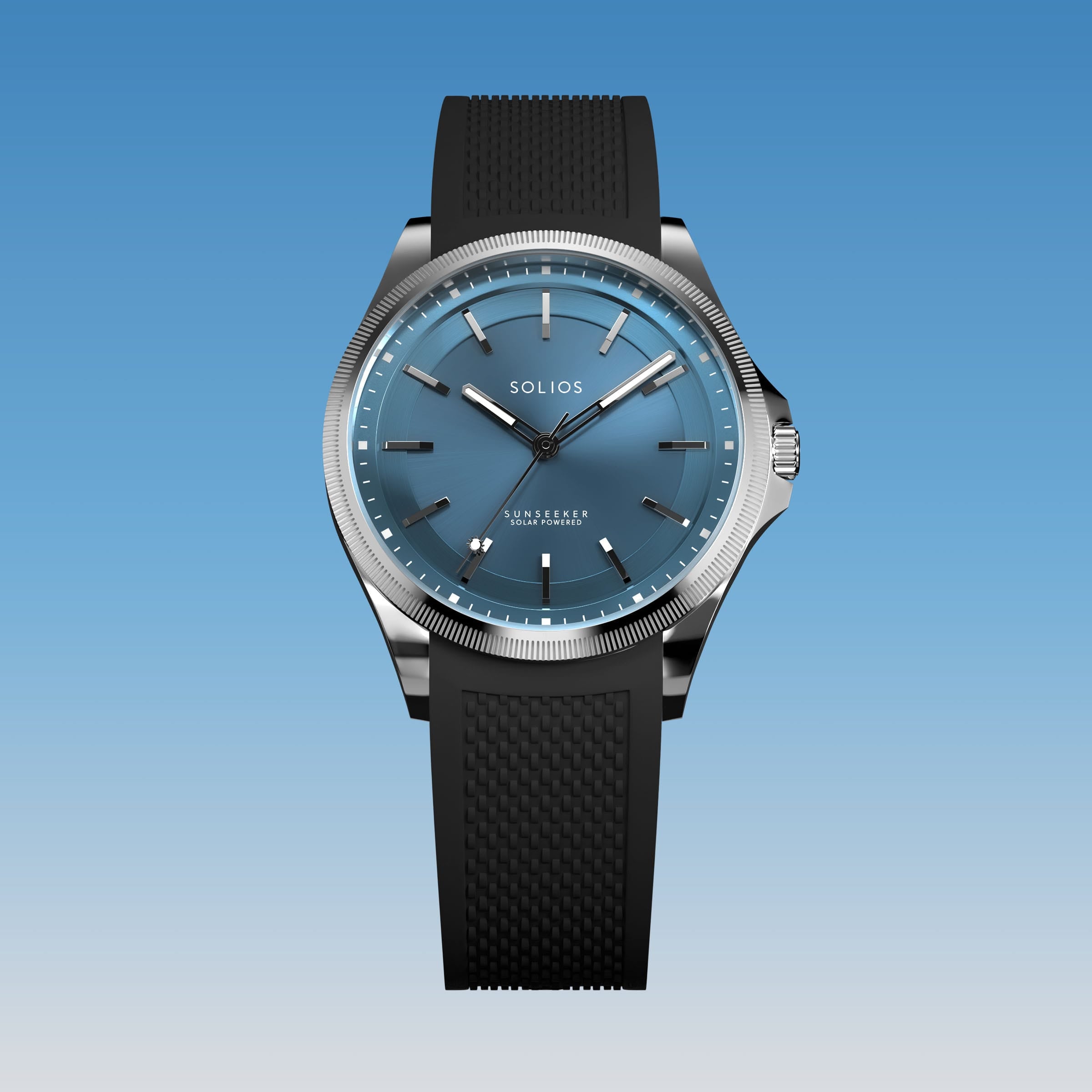 La Sunseeker | Cadran Bleu - Boîtier Argent - 40mm