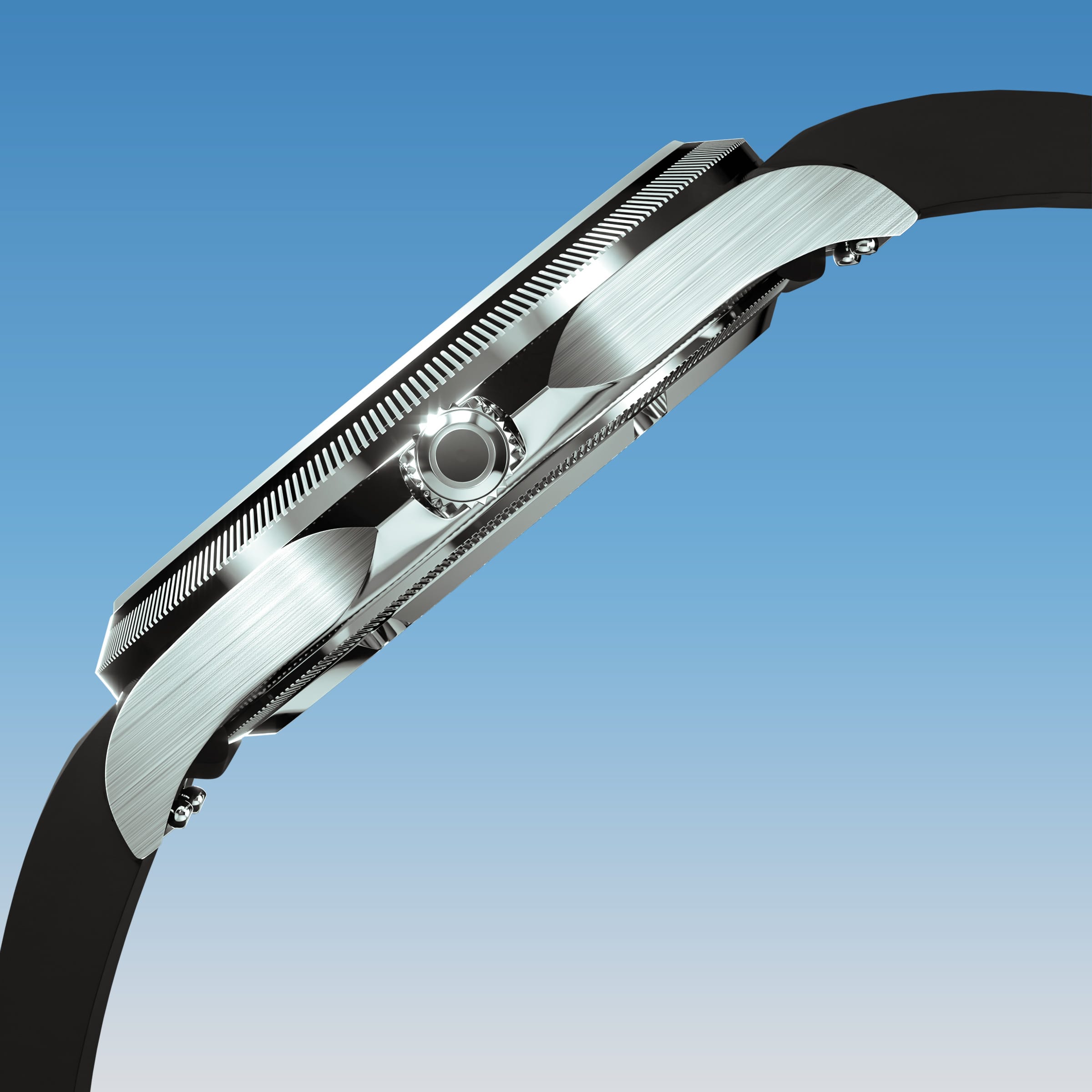 The Sunseeker | Blue Dial - Silver Case - 40mm