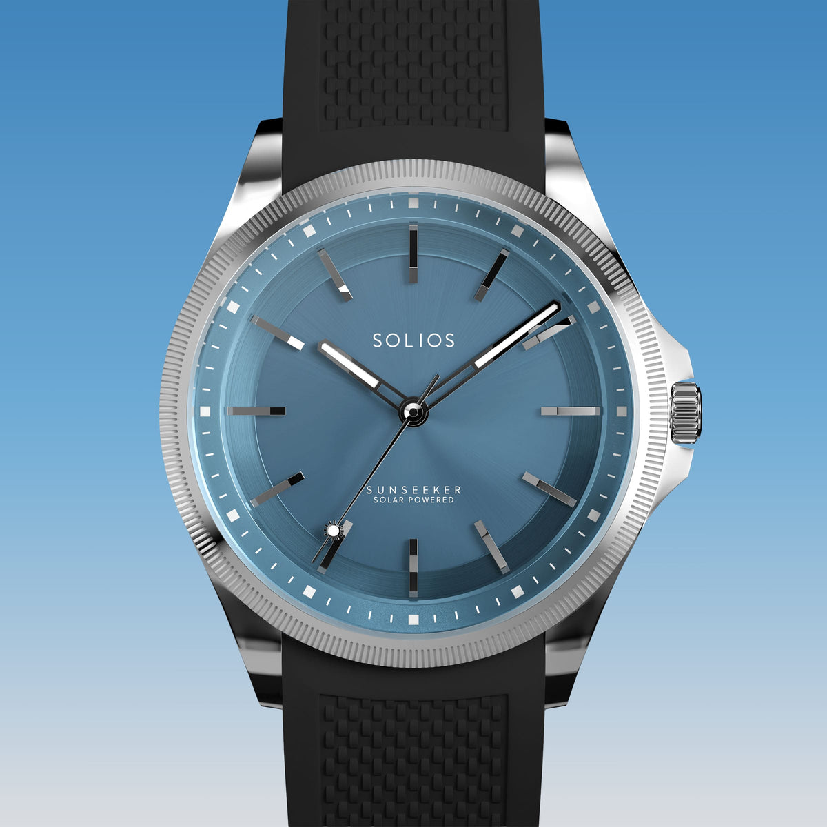 La Sunseeker | Cadran Bleu - Boîtier Argent - 40mm
