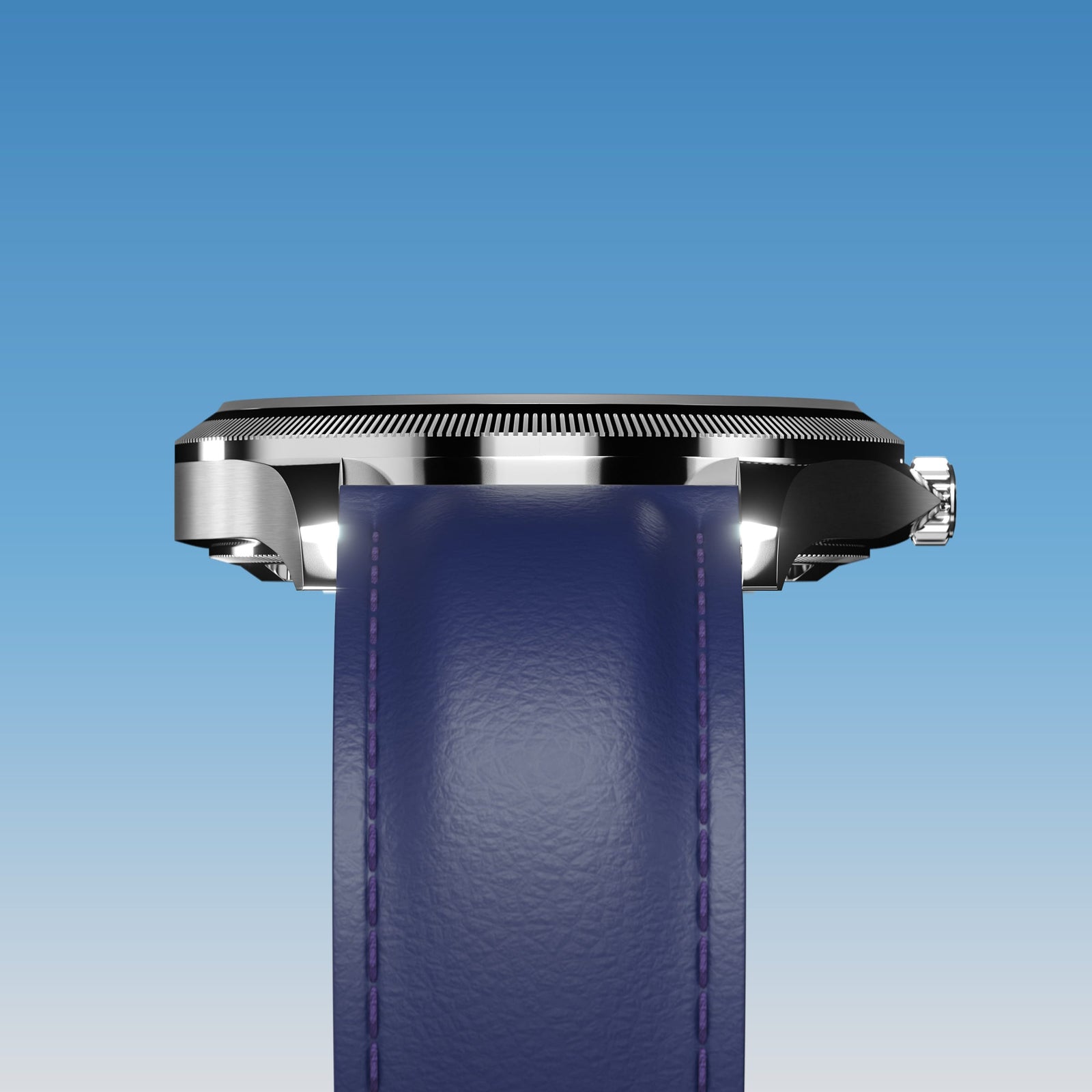 The Sunseeker | Blue Dial - Silver Case - 40mm