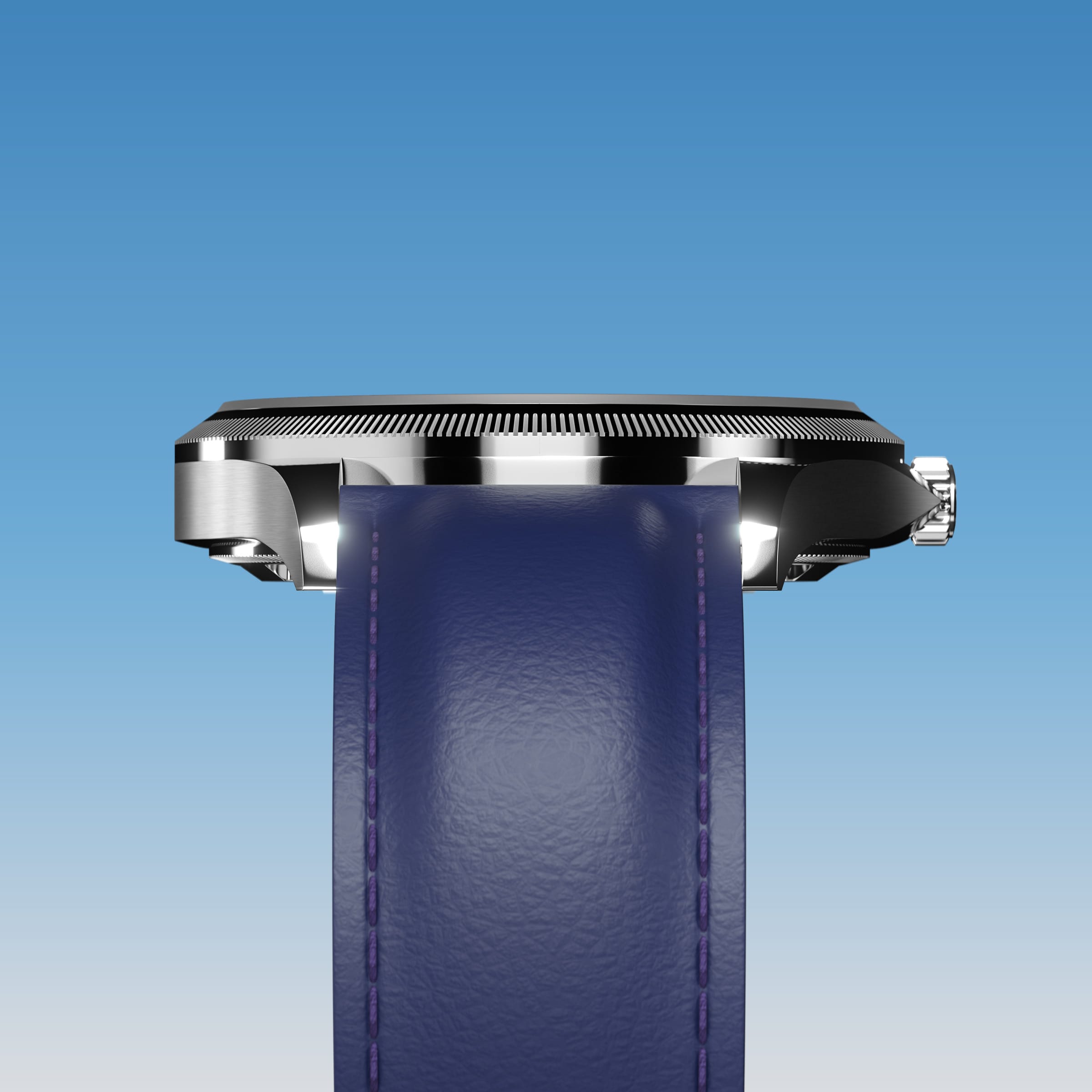 The Sunseeker | Blue Dial - Silver Case - 40mm