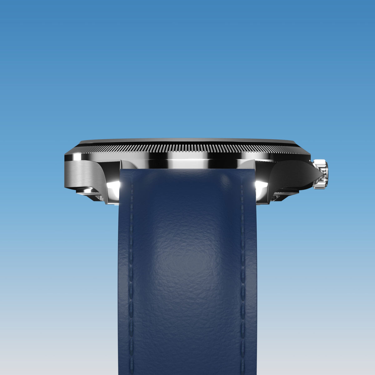 La Sunseeker | Cadran Bleu - Boîtier Argent - 40mm