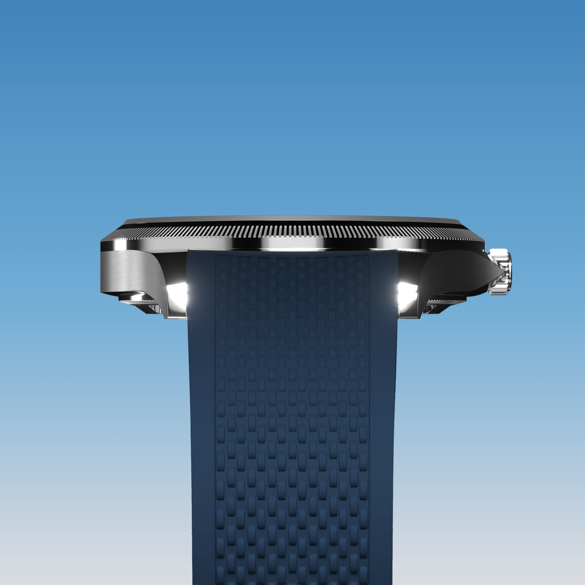 La Sunseeker | Cadran Bleu - Boîtier Argent - 40mm