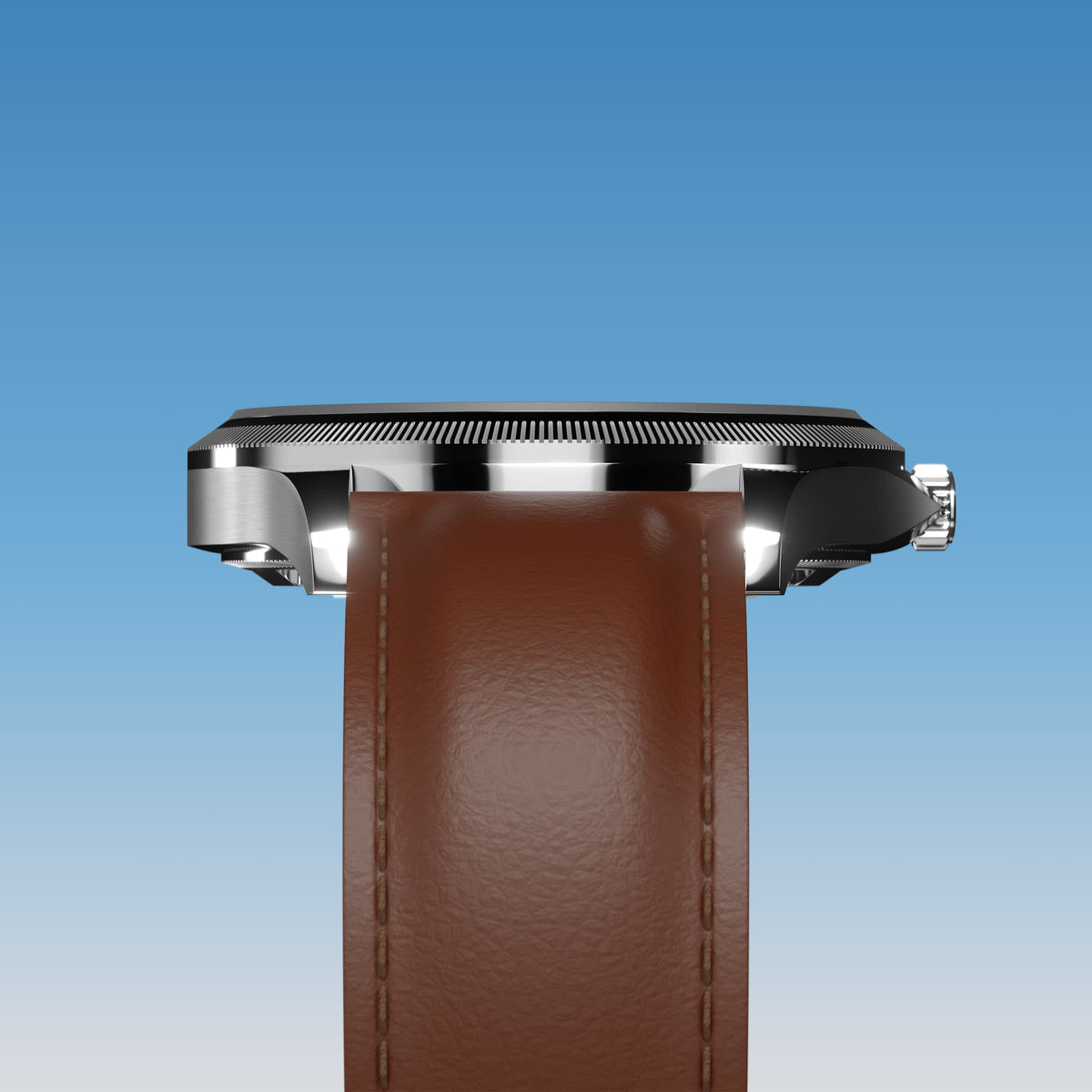 La Sunseeker | Cadran Bleu - Boîtier Argent - 40mm