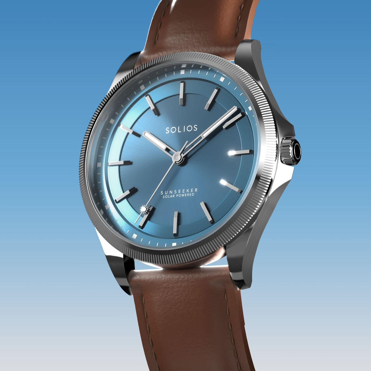 La Sunseeker | Cadran Bleu - Boîtier Argent - 40mm