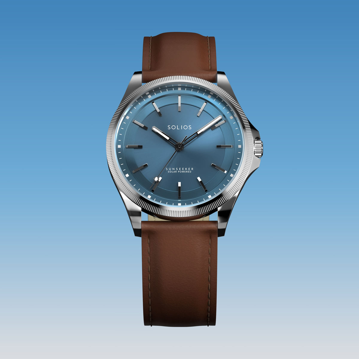 La Sunseeker | Cadran Bleu - Boîtier Argent - 40mm