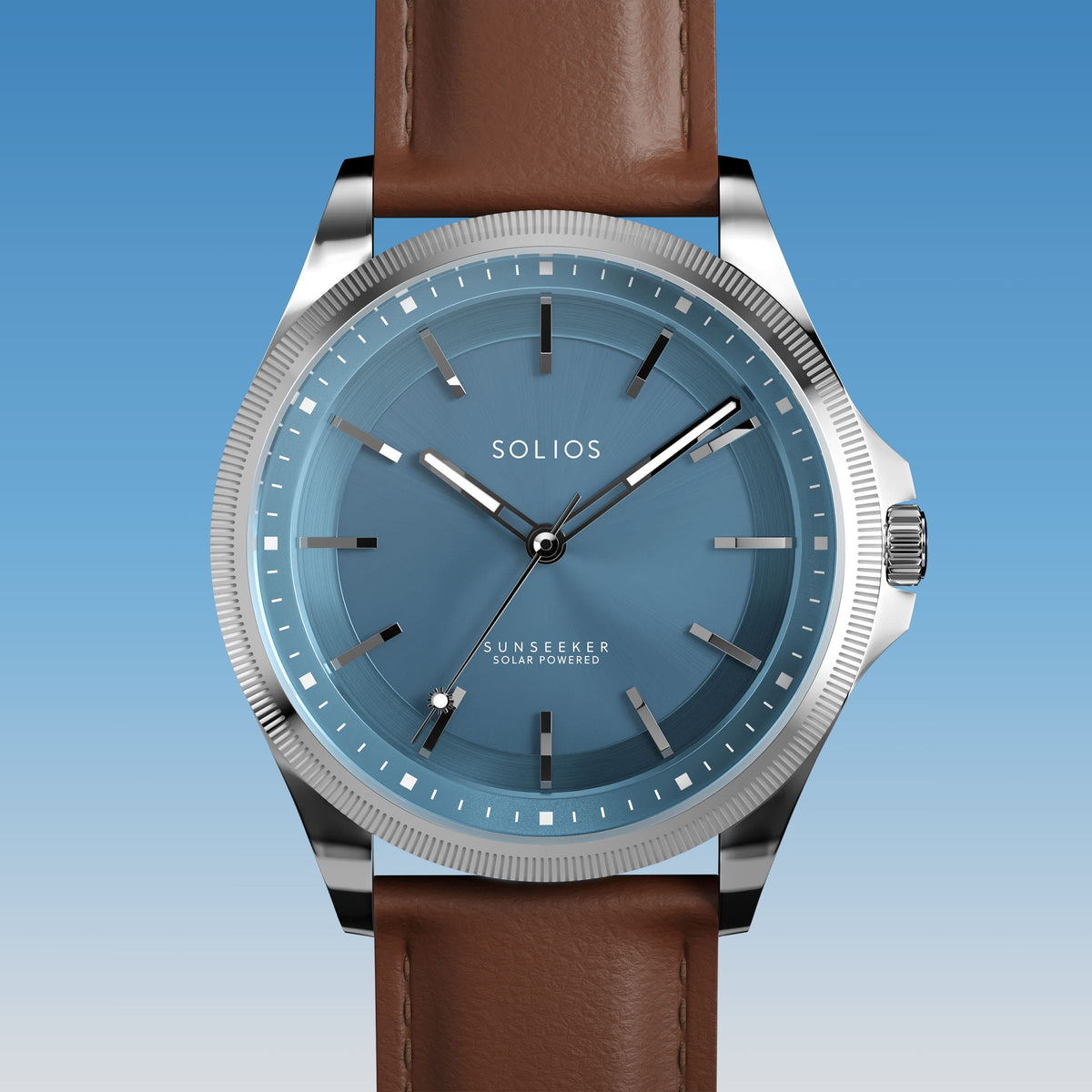 La Sunseeker | Cadran Bleu - Boîtier Argent - 40mm