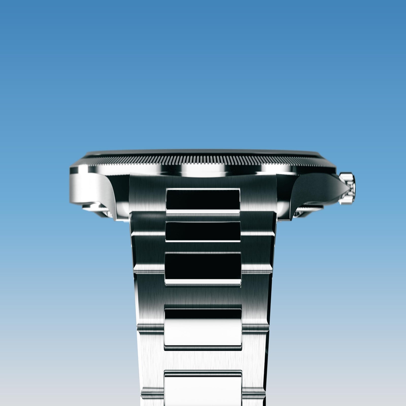 The Sunseeker | Blue Dial - Silver Case - 40mm
