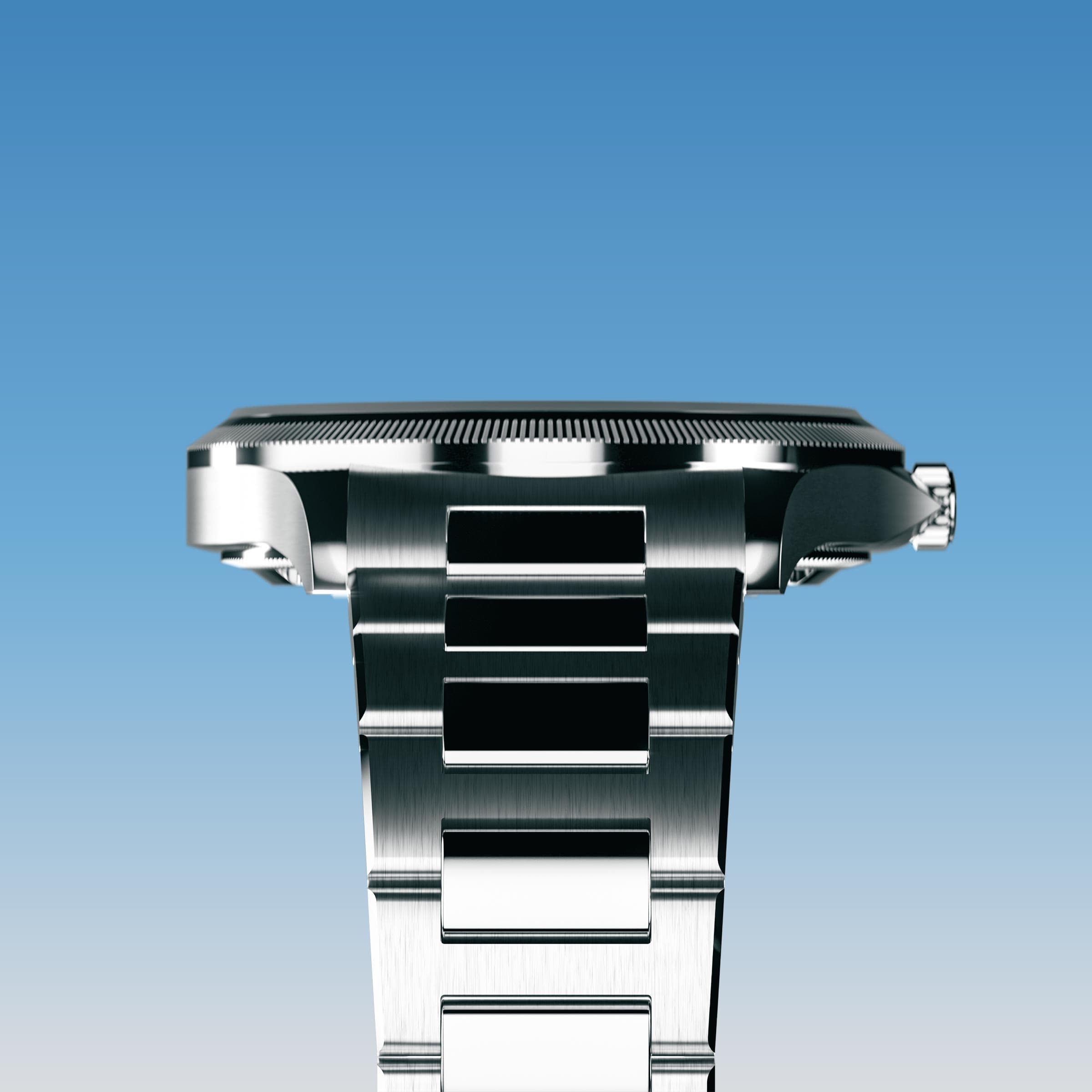The Sunseeker | Blue Dial - Silver Case - 40mm