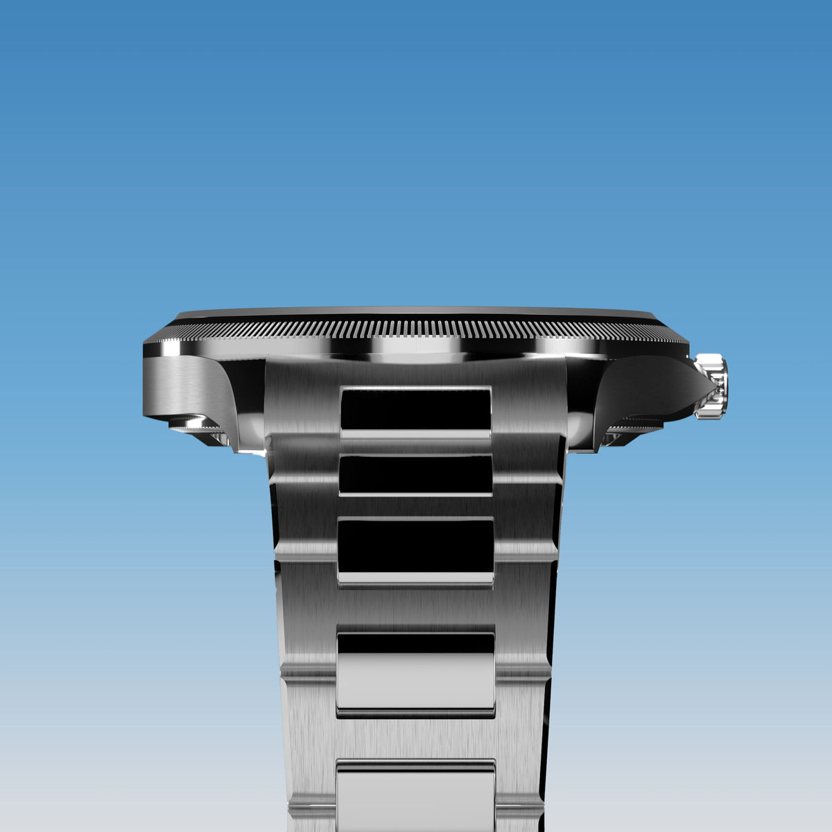 La Sunseeker | Cadran Bleu - Boîtier Argent - 40mm