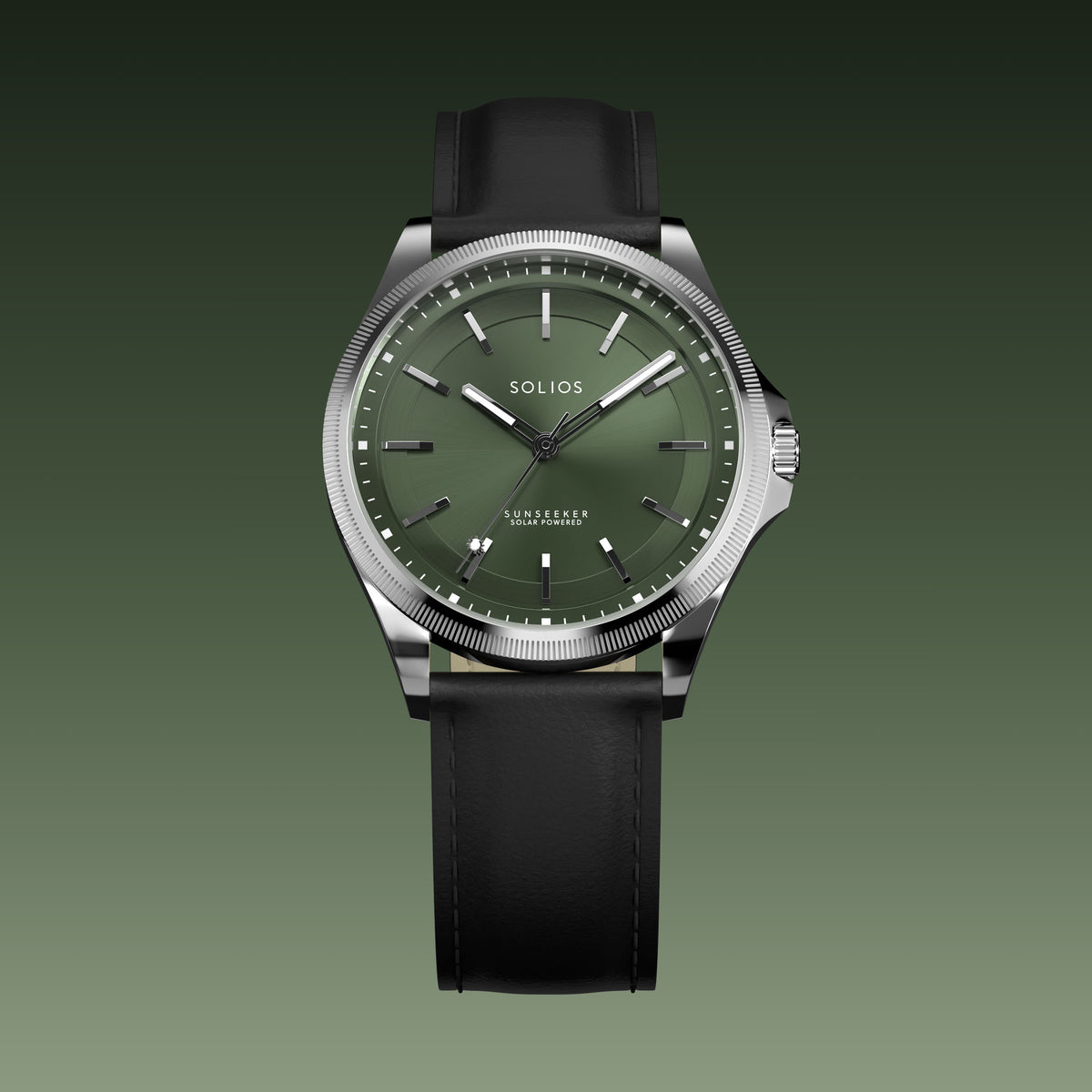 La Sunseeker | Cadran Vert - Boîtier Argent - 40mm