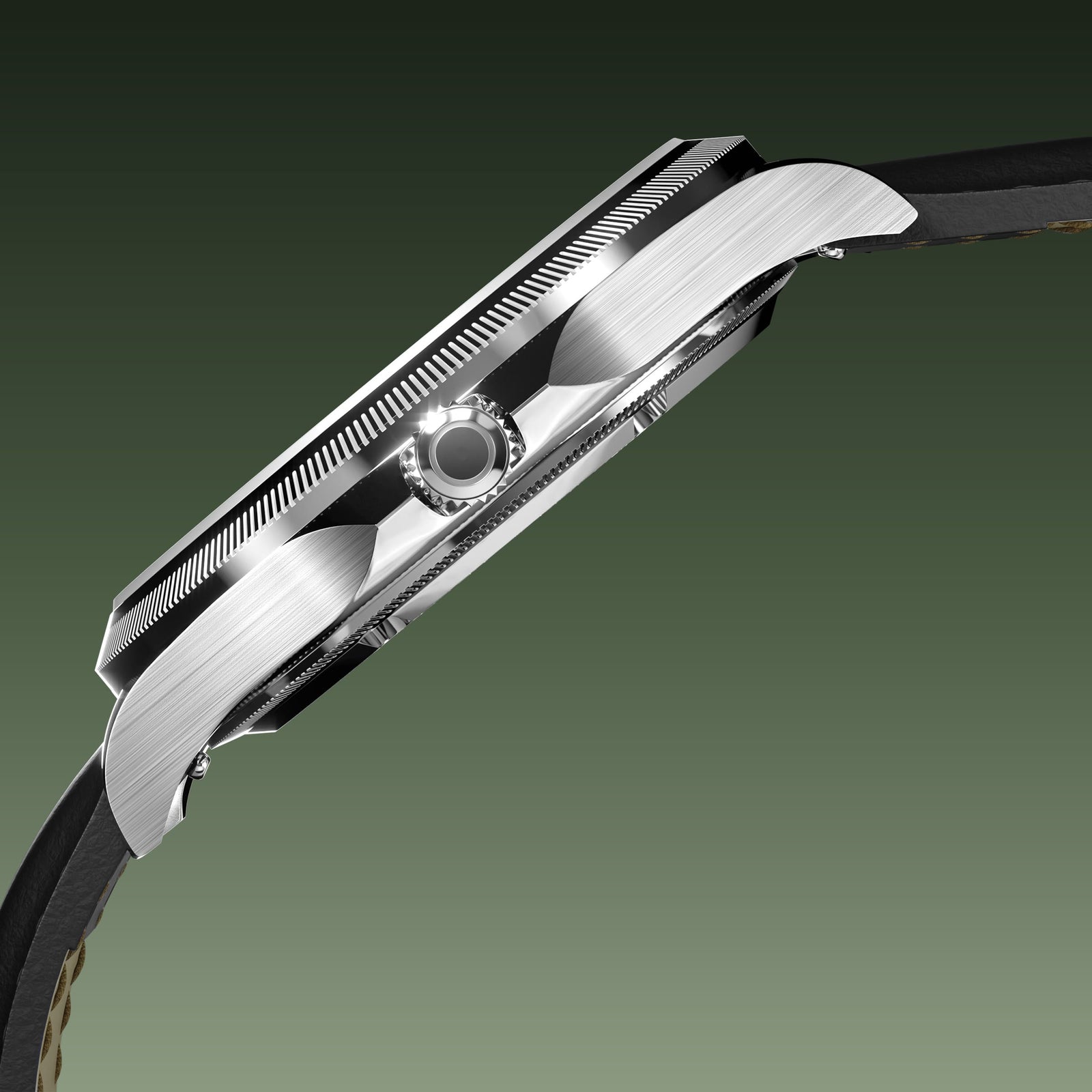 The Sunseeker | Green Dial - Silver Case - 40mm