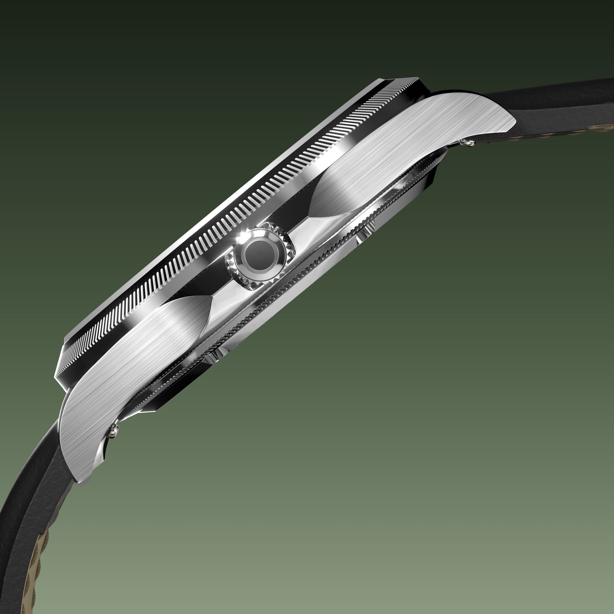 La Sunseeker | Cadran Vert - Boîtier Argent - 40mm