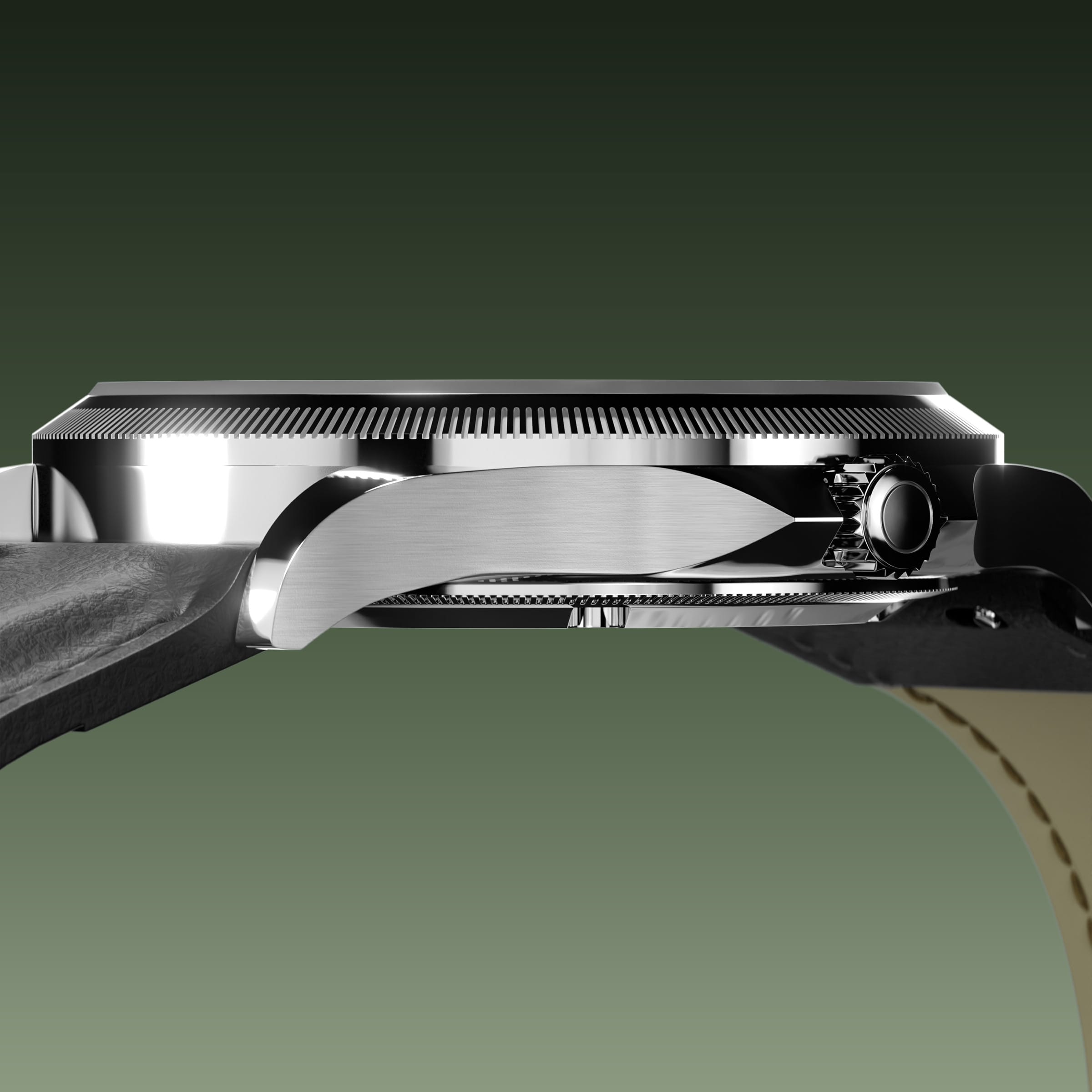 The Sunseeker | Green Dial - Silver Case - 40mm