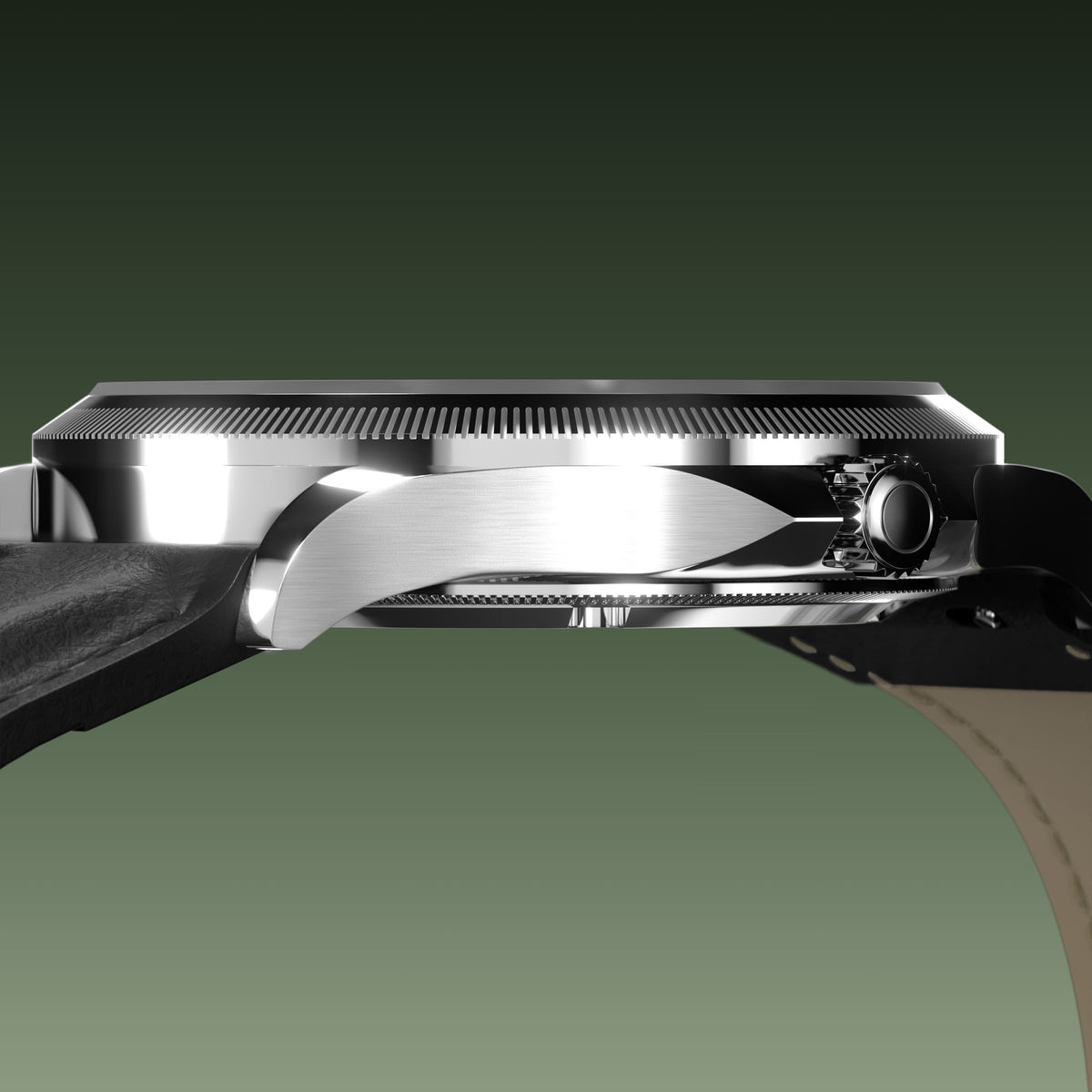 La Sunseeker | Cadran Vert - Boîtier Argent - 40mm