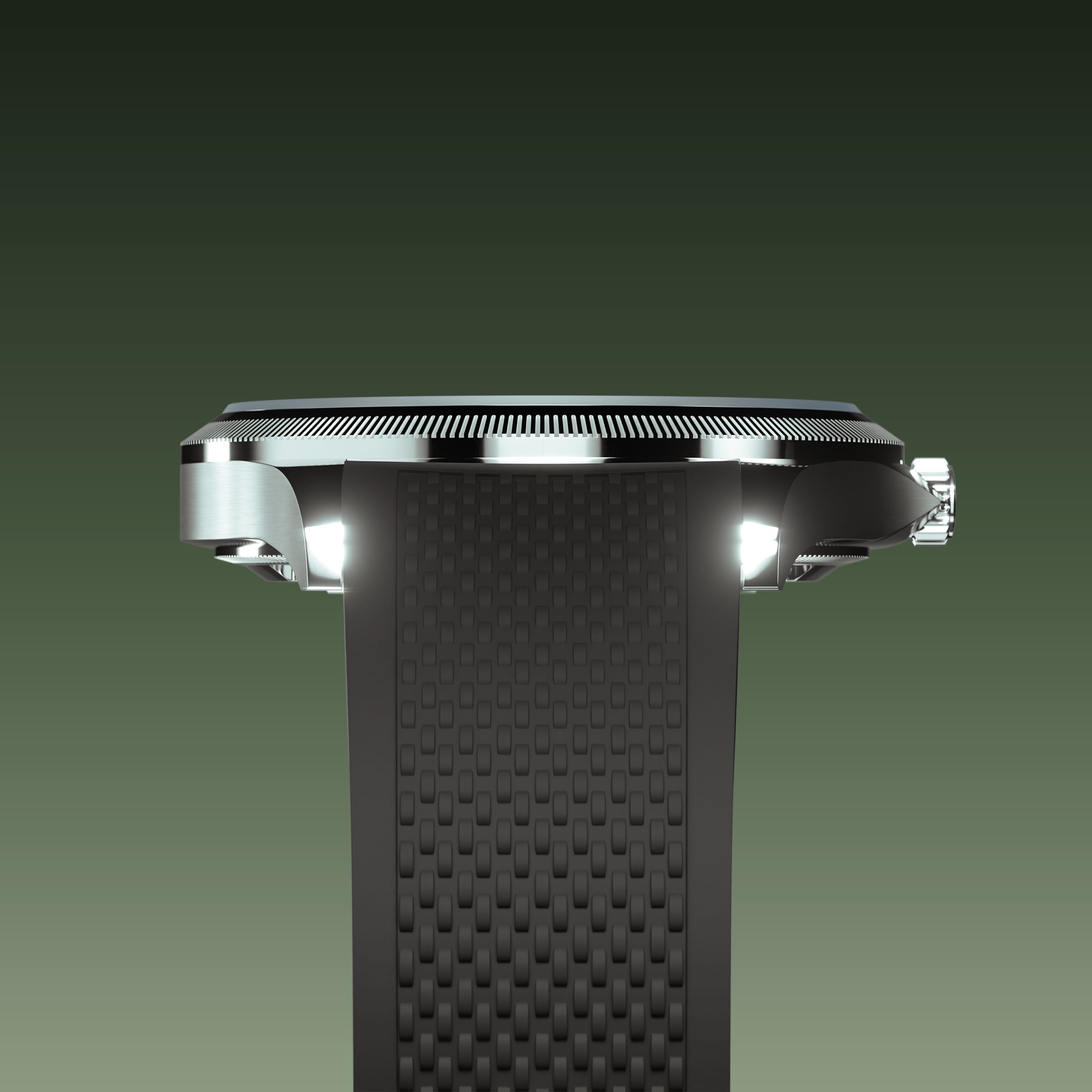 The Sunseeker | Green Dial - Silver Case - 40mm