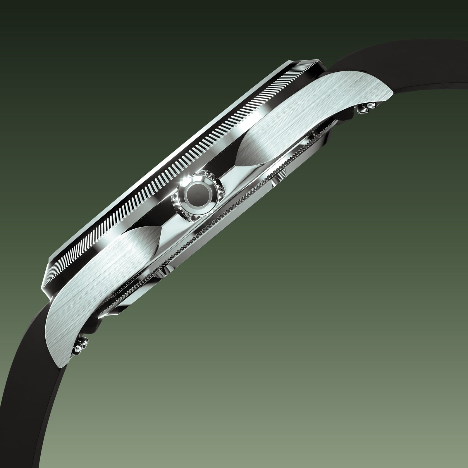 The Sunseeker | Green Dial - Silver Case - 40mm