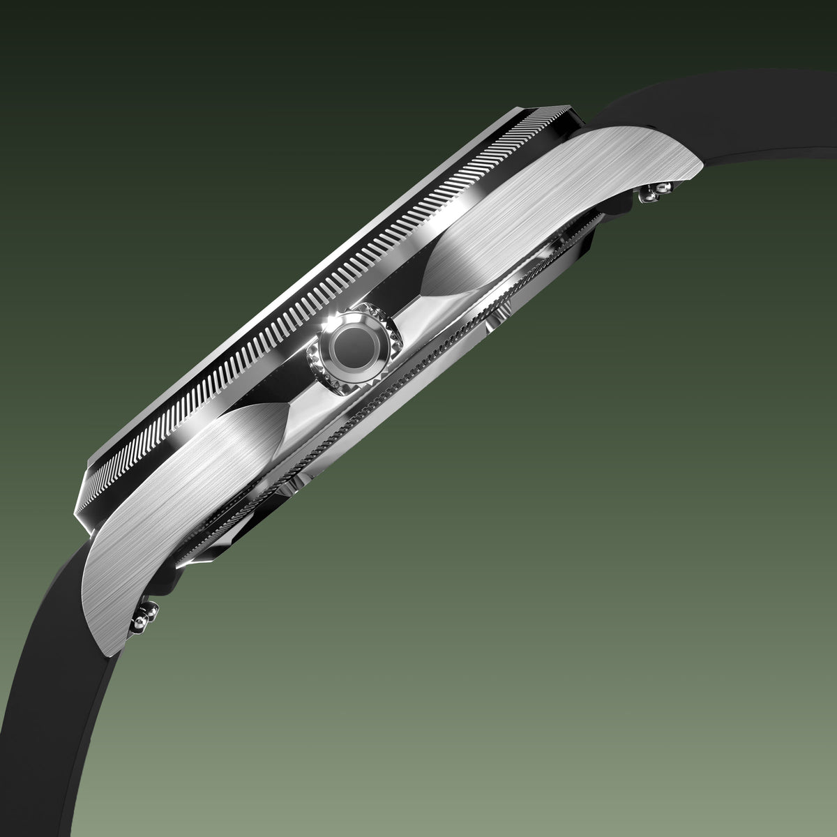 La Sunseeker | Cadran Vert - Boîtier Argent - 40mm