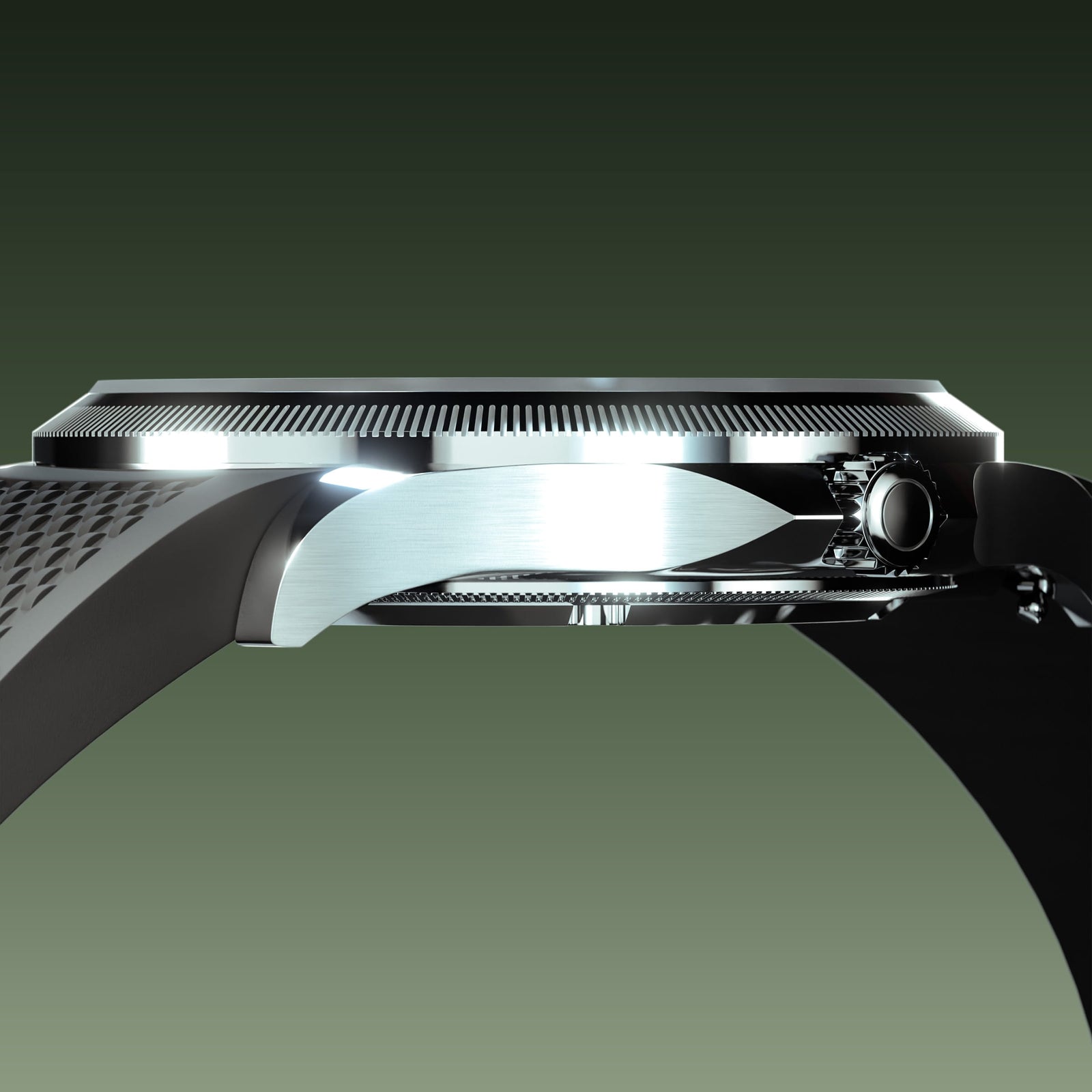 The Sunseeker | Green Dial - Silver Case - 40mm