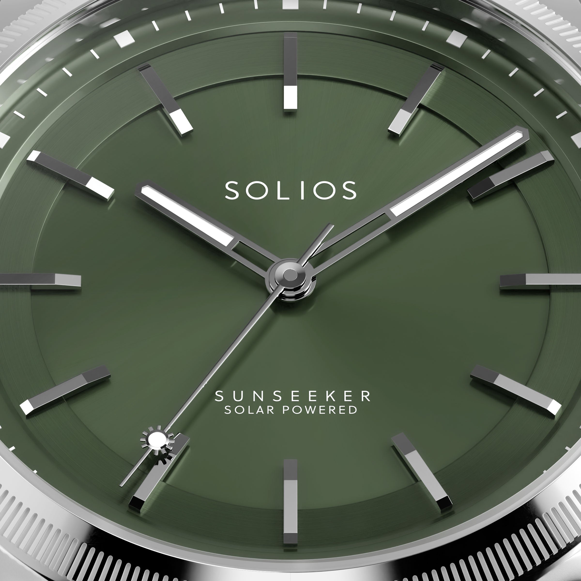 La Sunseeker | Cadran Vert - Boîtier Argent - 40mm