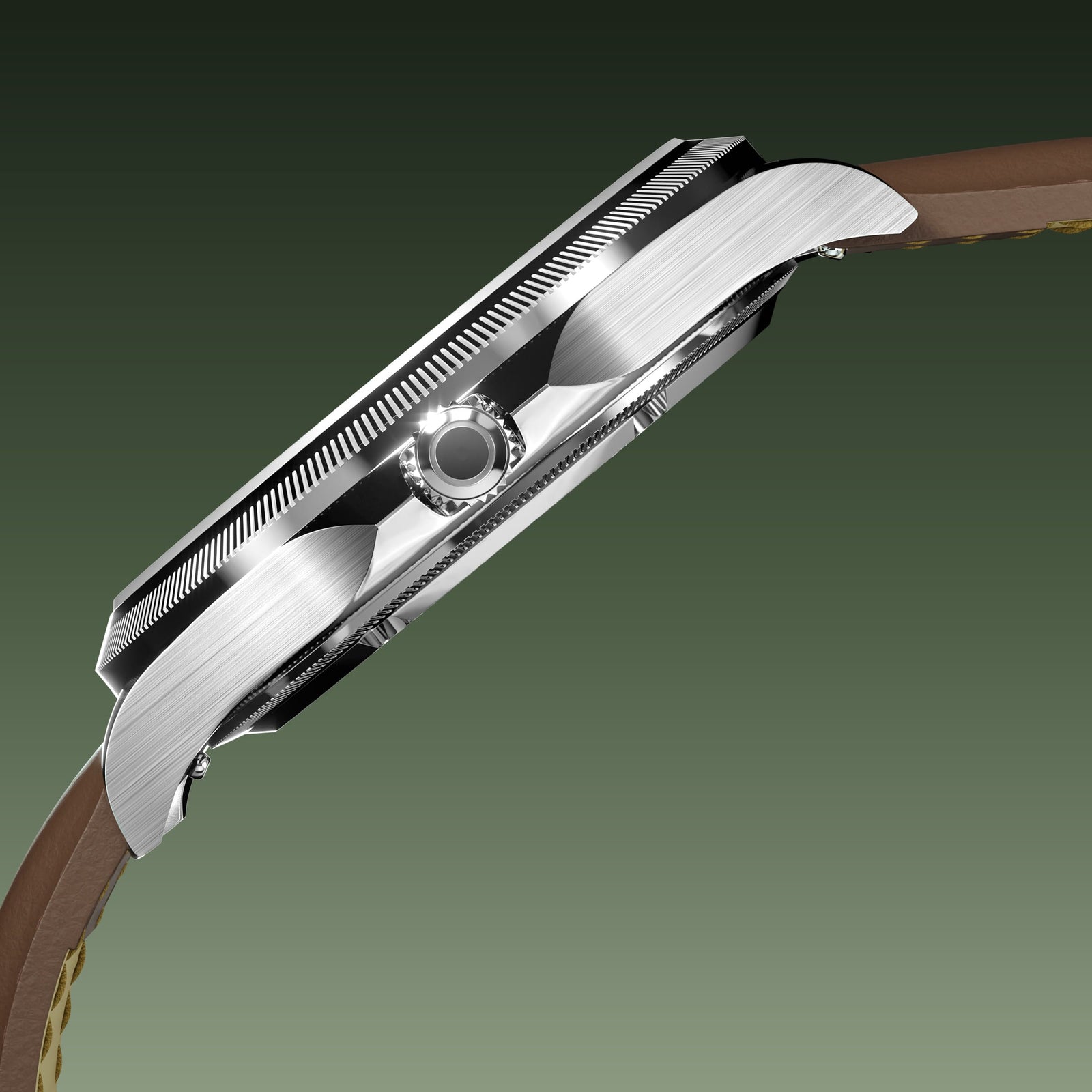 The Sunseeker | Green Dial - Silver Case - 40mm