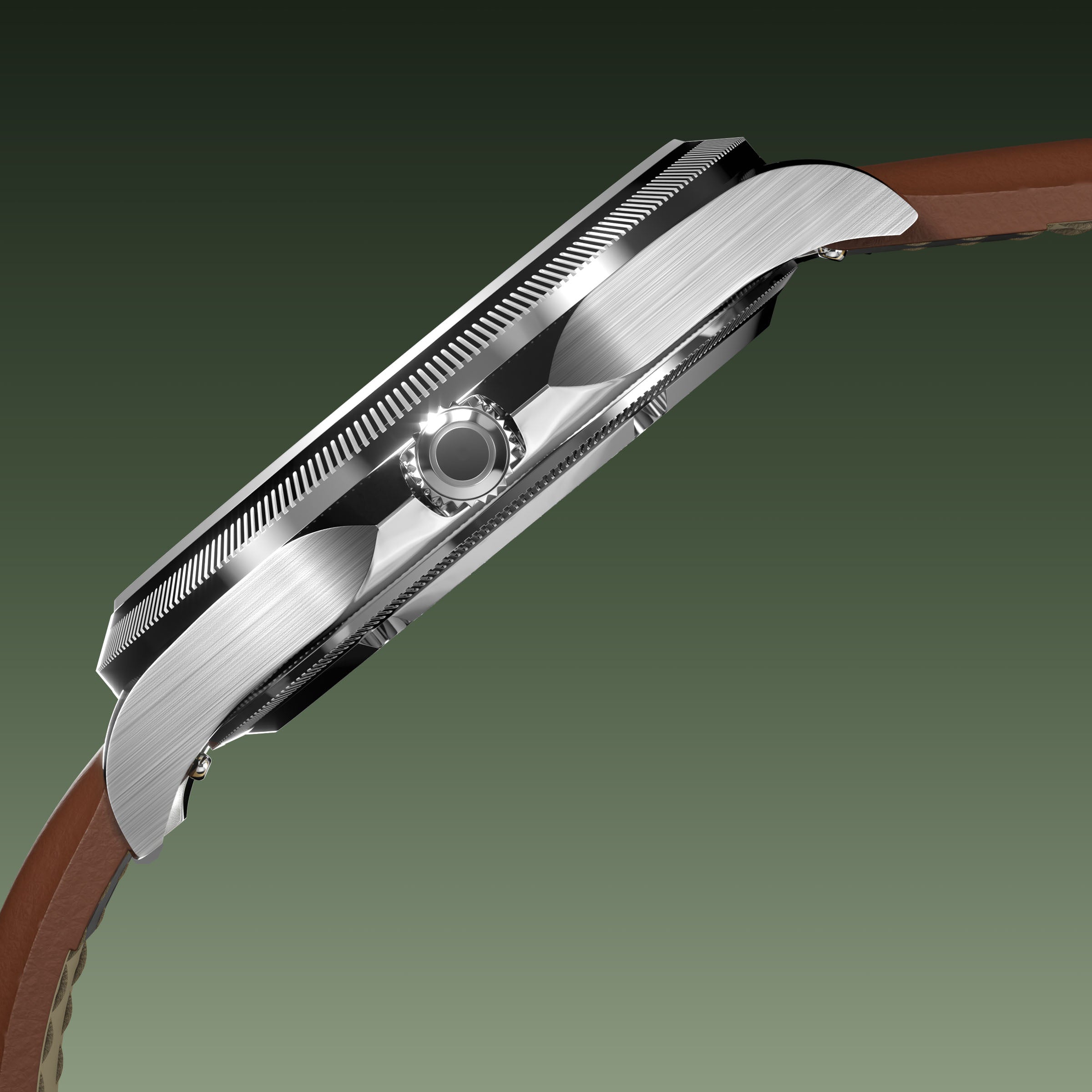 La Sunseeker | Cadran Vert - Boîtier Argent - 40mm