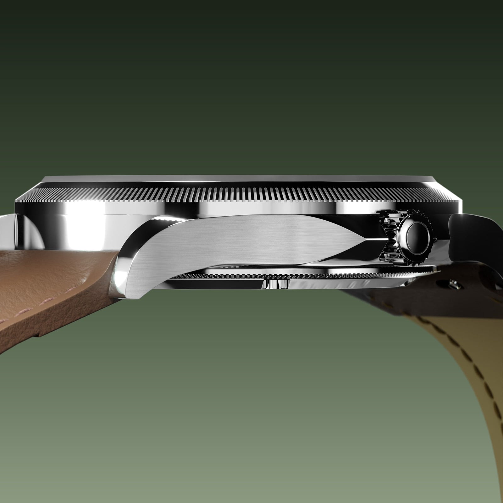 The Sunseeker | Green Dial - Silver Case - 40mm