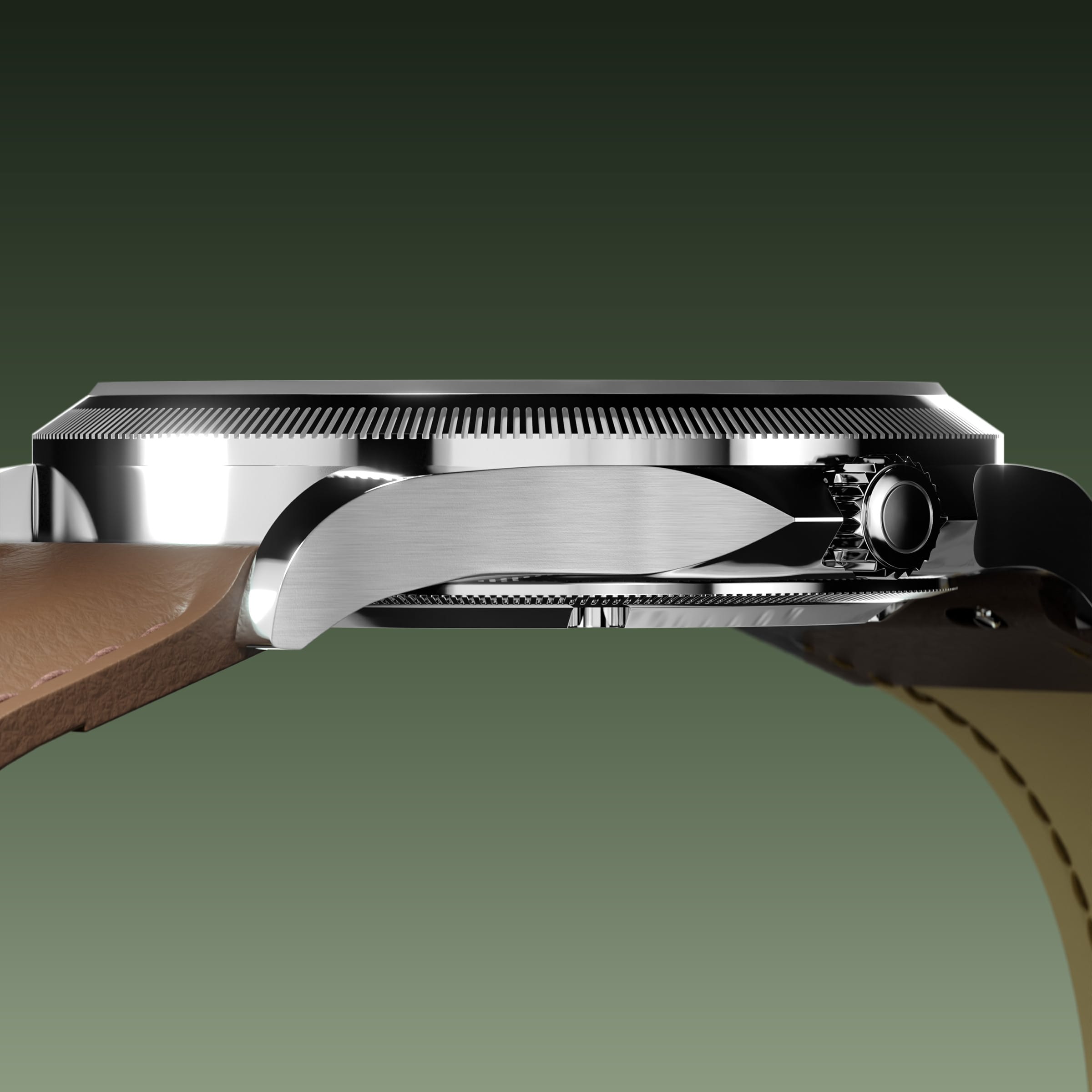 The Sunseeker | Green Dial - Silver Case - 40mm